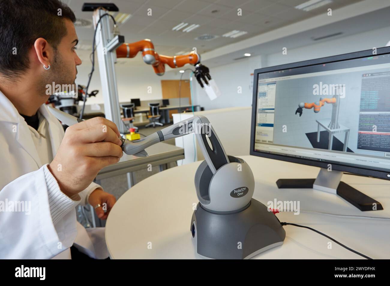 Using haptic teleoperation with force feedback safety in human robot ...
