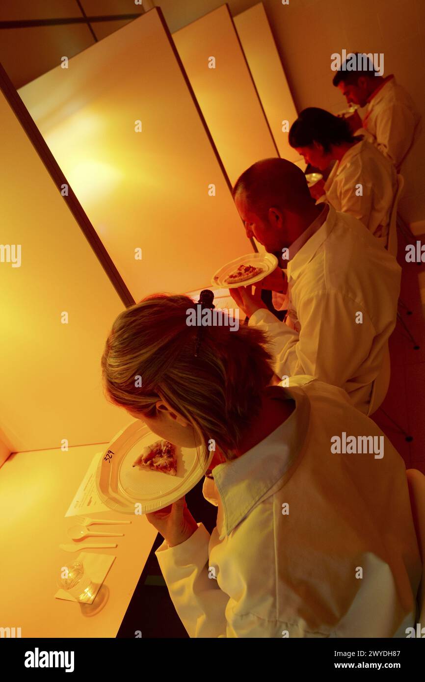 Sensory Laboratory, food analysis, Azti-Tecnalia, Marine and Food Research Technological Centre, Derio, Biscay, Basque Country, Spain. Stock Photo