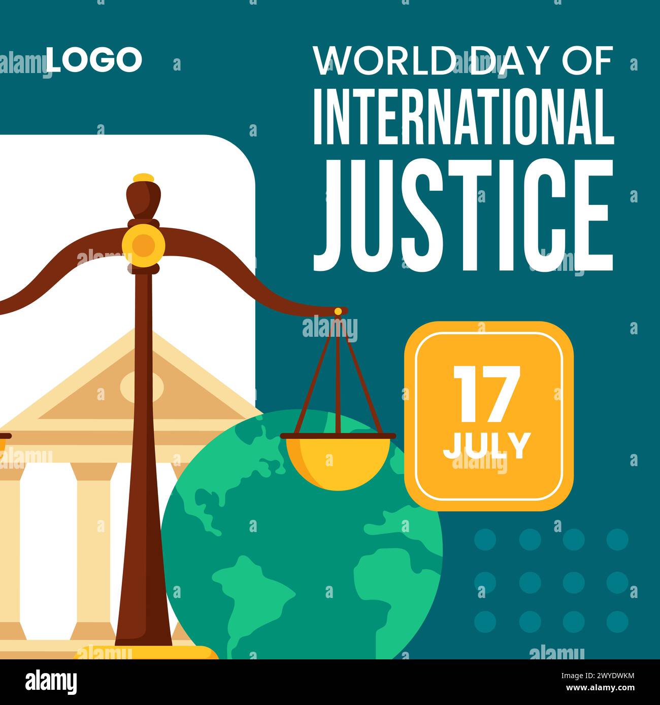 Day of Social Justice Social Media Illustration Flat Cartoon Hand Drawn ...
