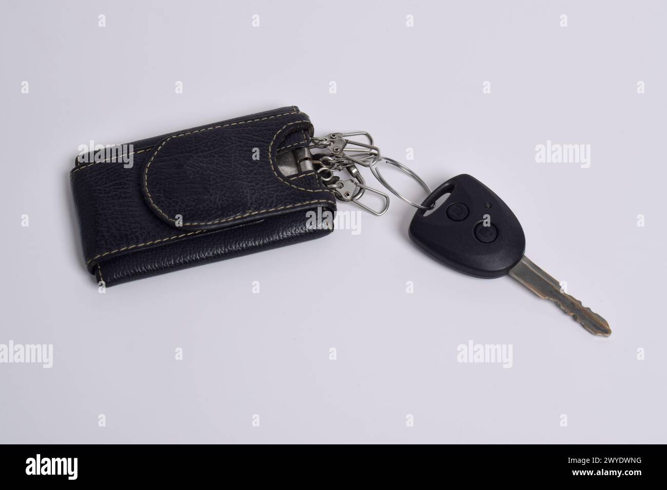 Car key isolated on white background Stock Photo - Alamy