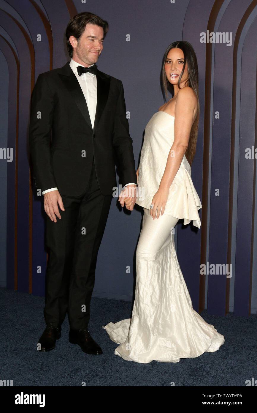 January 9, 2024, Los Angeles, Ca, USA: LOS ANGELES - JAN 9: John Mulaney, Olivia Munn at the 14th Governors Awards at the Dolby Ballroom on January 9, 2024 in Los Angeles, CA. (Credit Image: © Kay Blake/ZUMA Press Wire) EDITORIAL USAGE ONLY! Not for Commercial USAGE! Stock Photo