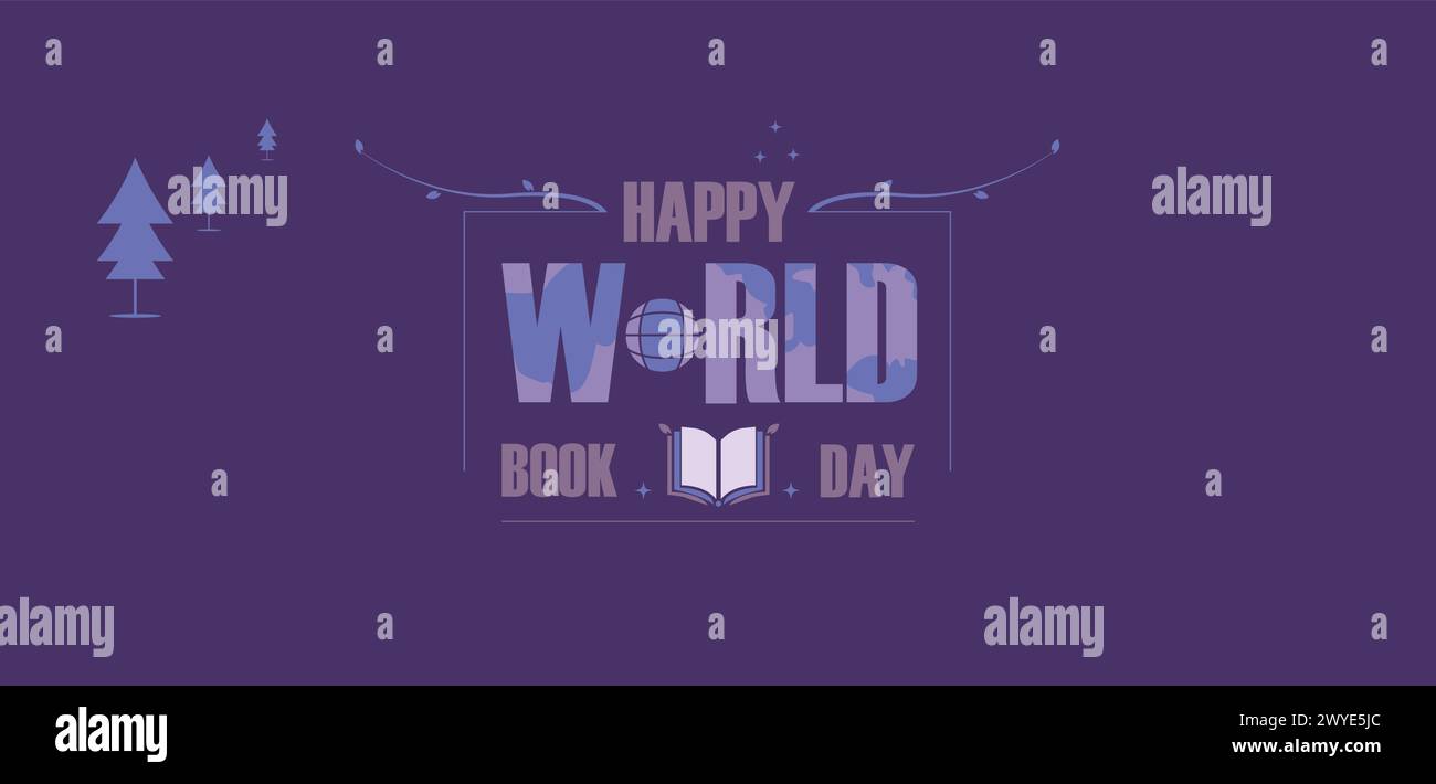 Artistic Celebration for World Book Day Stock Vector