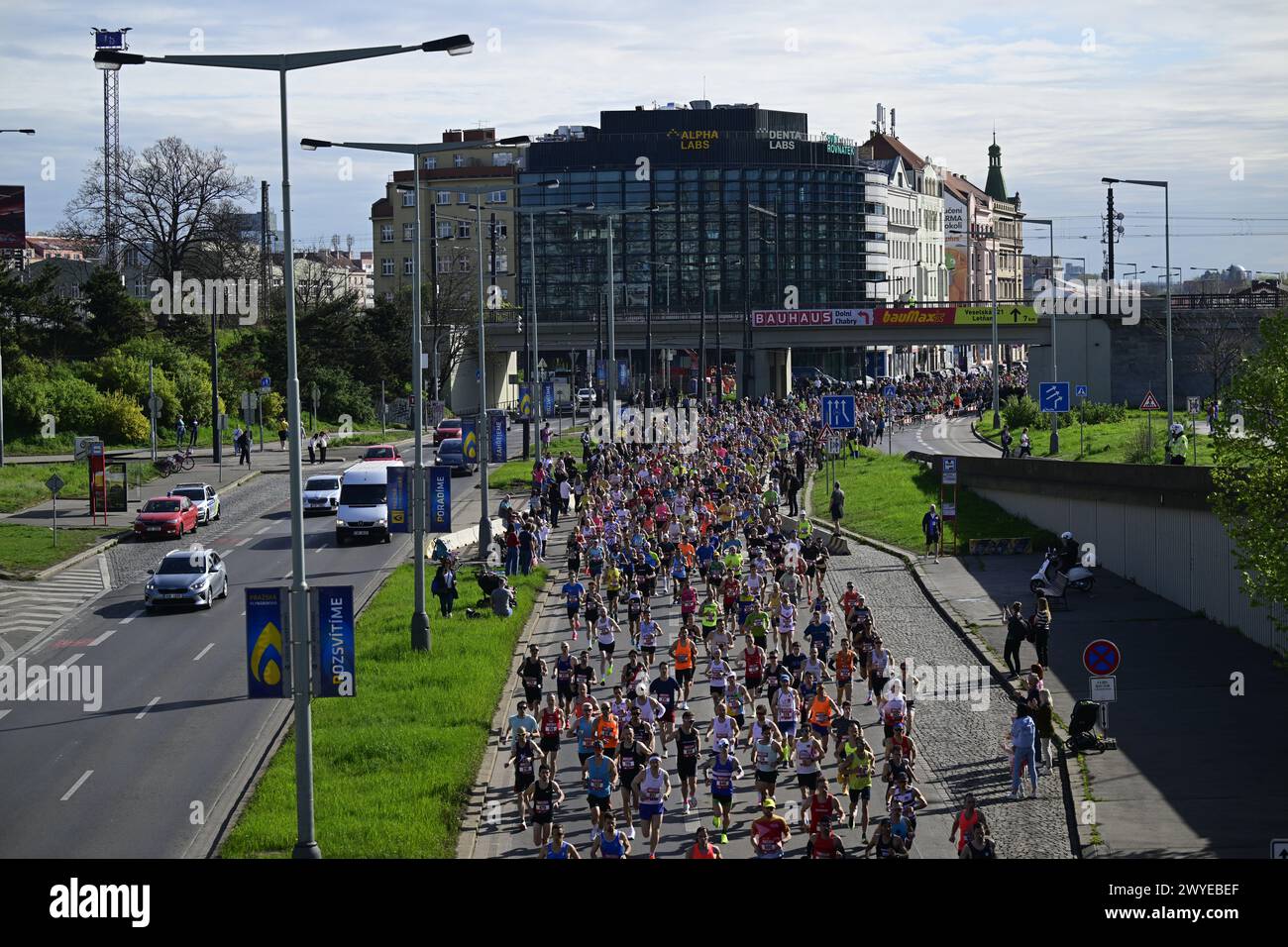 Prague, Czech Republic. 06th Apr, 2024. The Prague Half Marathon 2024 was held in Prague, Czech