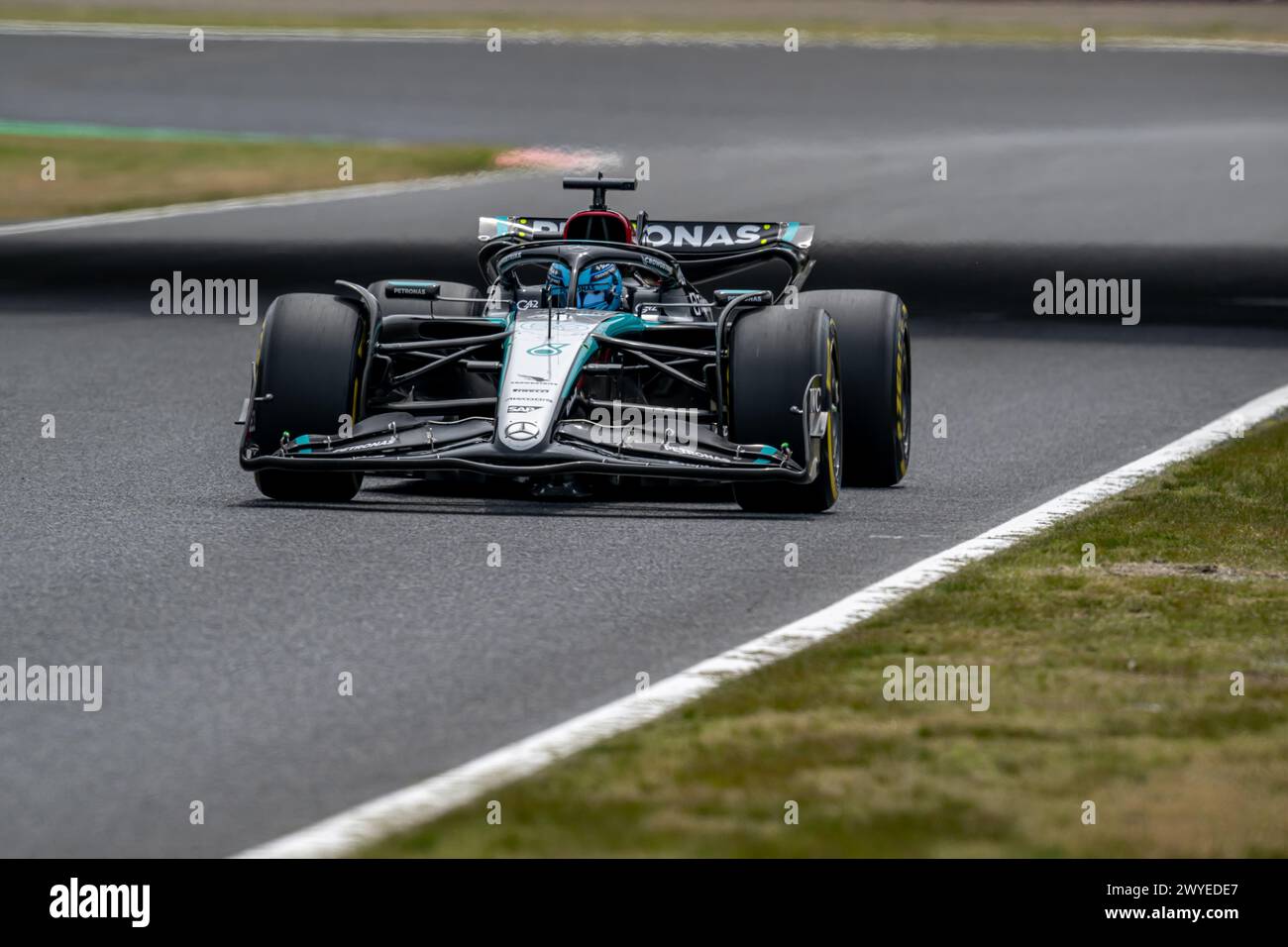 SUZUKA INTERNATIONAL RACING COURSE, JAPAN - APRIL 06: George Russell ...