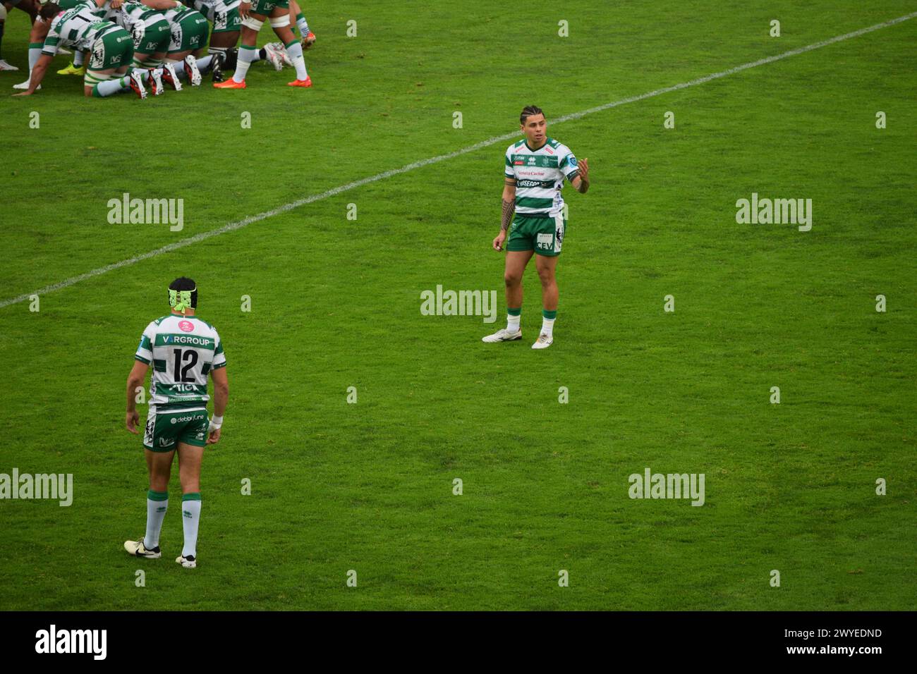 Benetton Treviso v Connacht in the URC in March 2024 Stock Photo