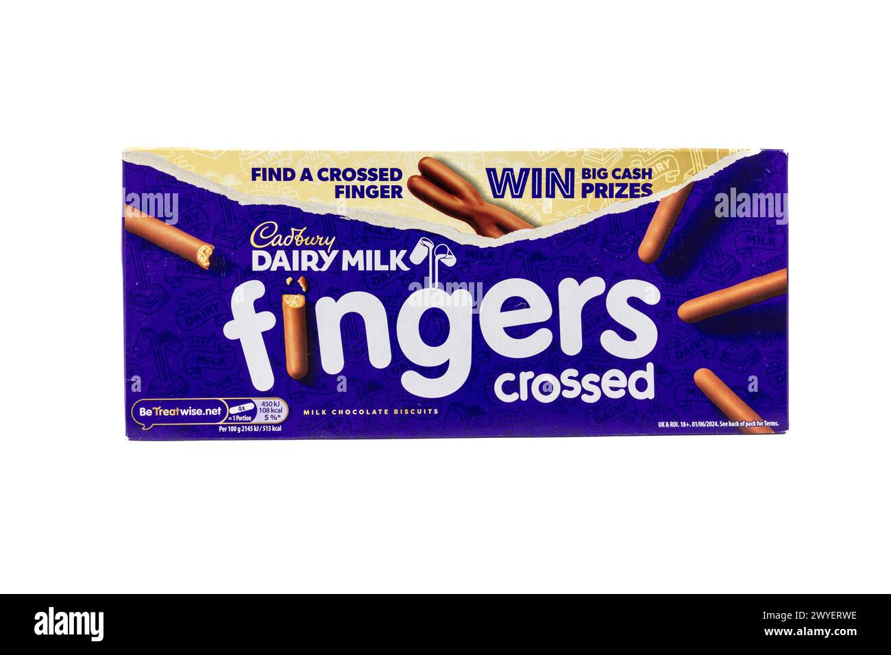 Cadbury Dairy Milk Fingers Crossed Stock Photo Alamy