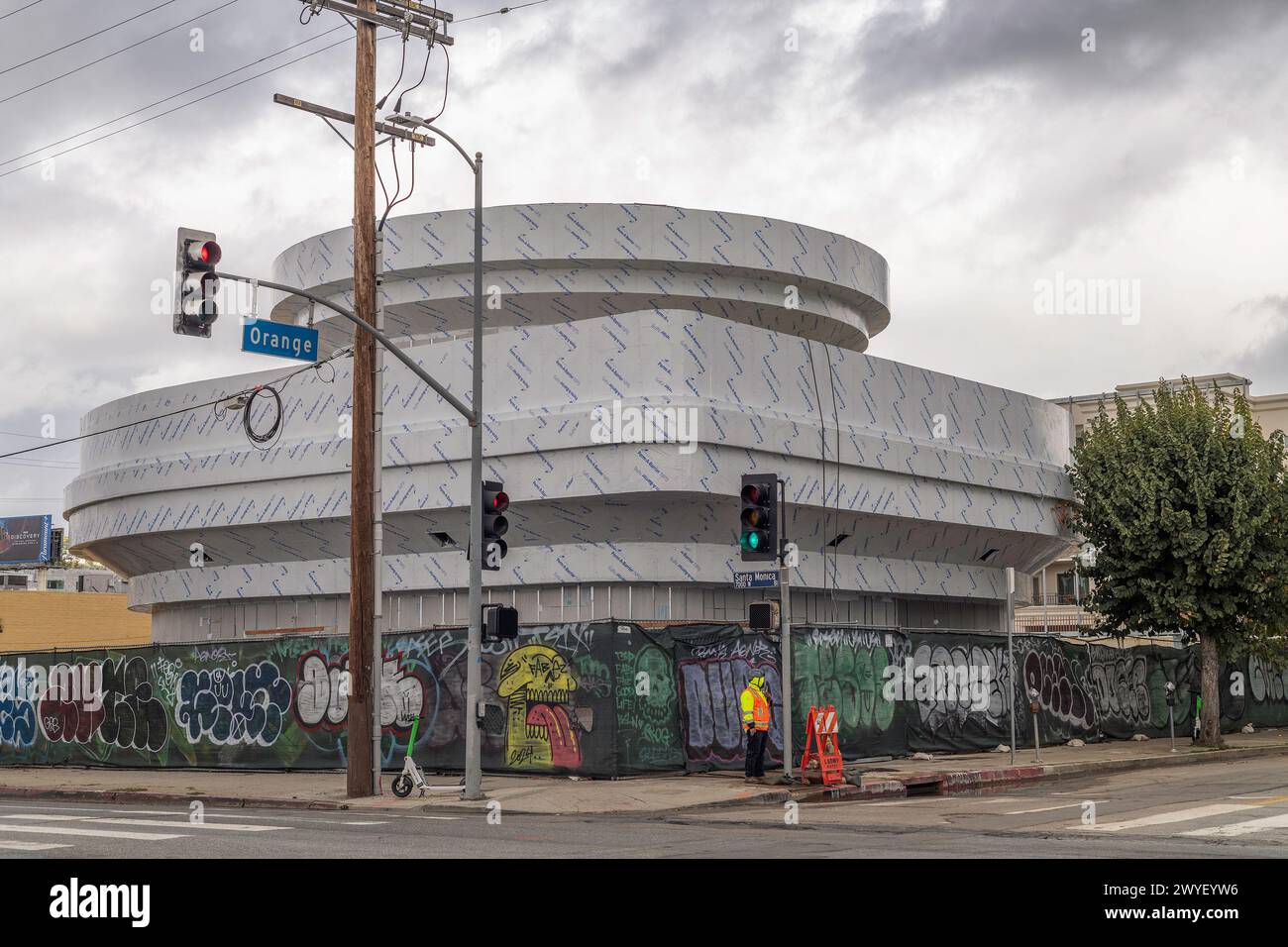 Los Angeles, CA, USA April, 5, 2024 Construction of Tesla’s