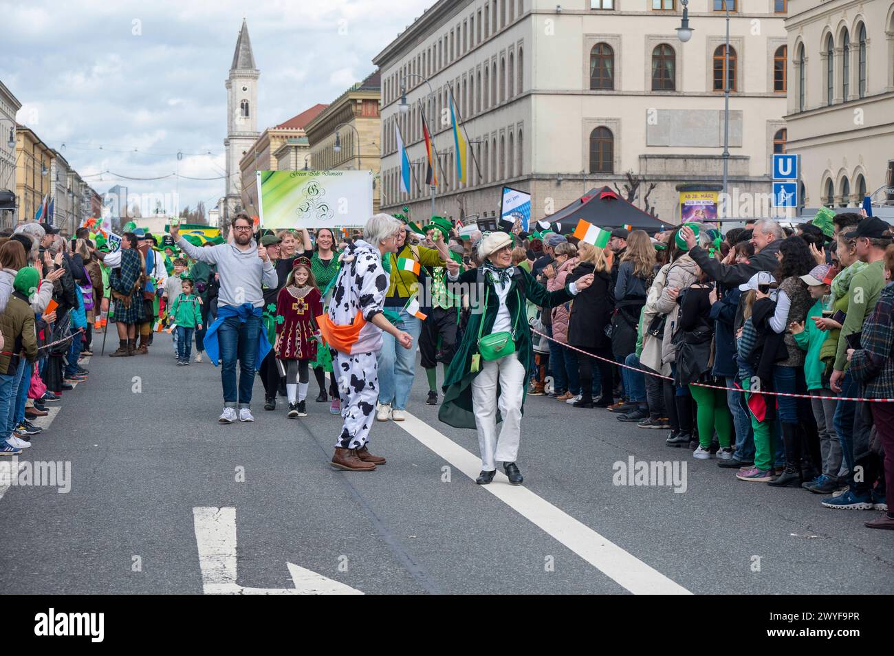 st patricks day parade green water