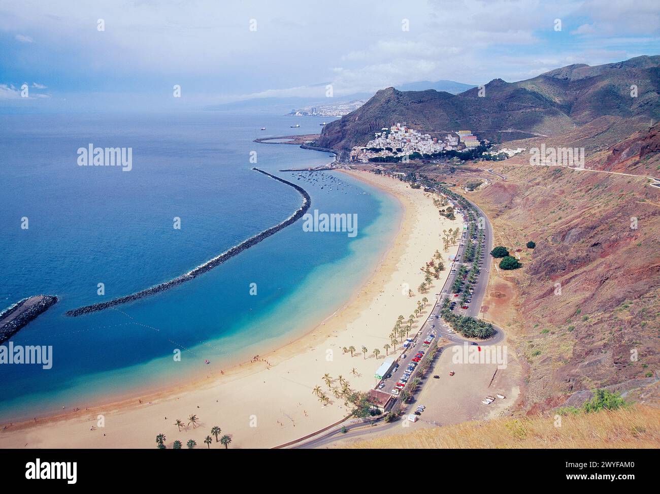 Las Teresitas beach. Santa Cruz de Tenerife, Tenerife island, Canary Islands, Spain. Stock Photo