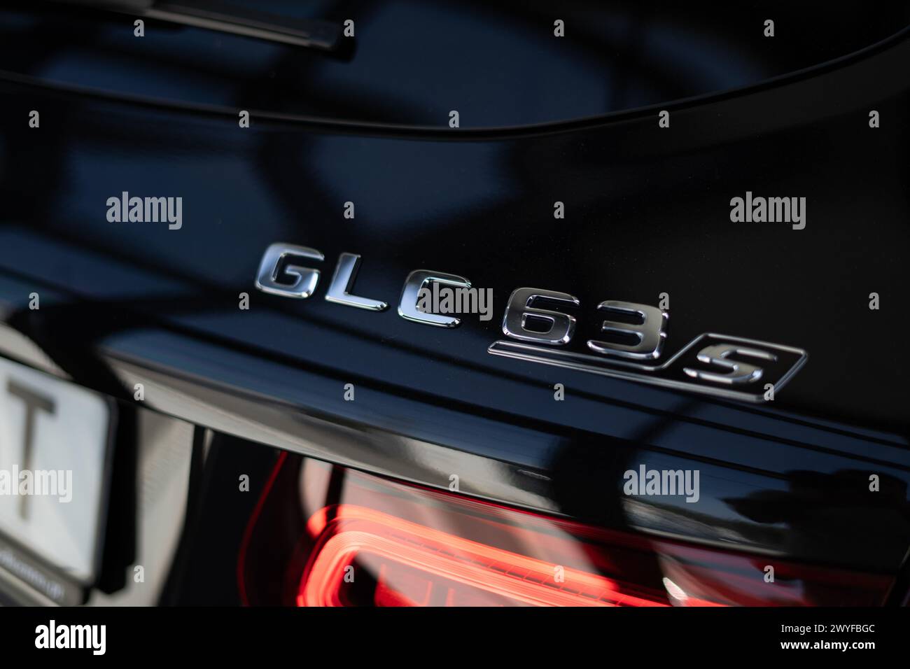 Mercedes AMG GLC63 Stock Photo
