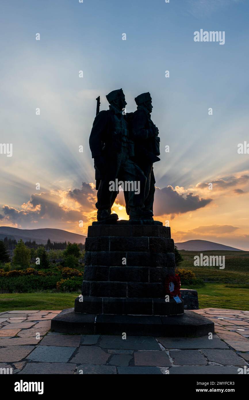 Commando Memorial, Spean Bridge, Scotland Stock Photo - Alamy
