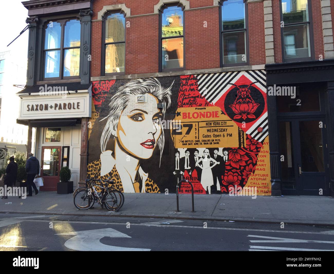 Blondie Mural NYC Stock Photo