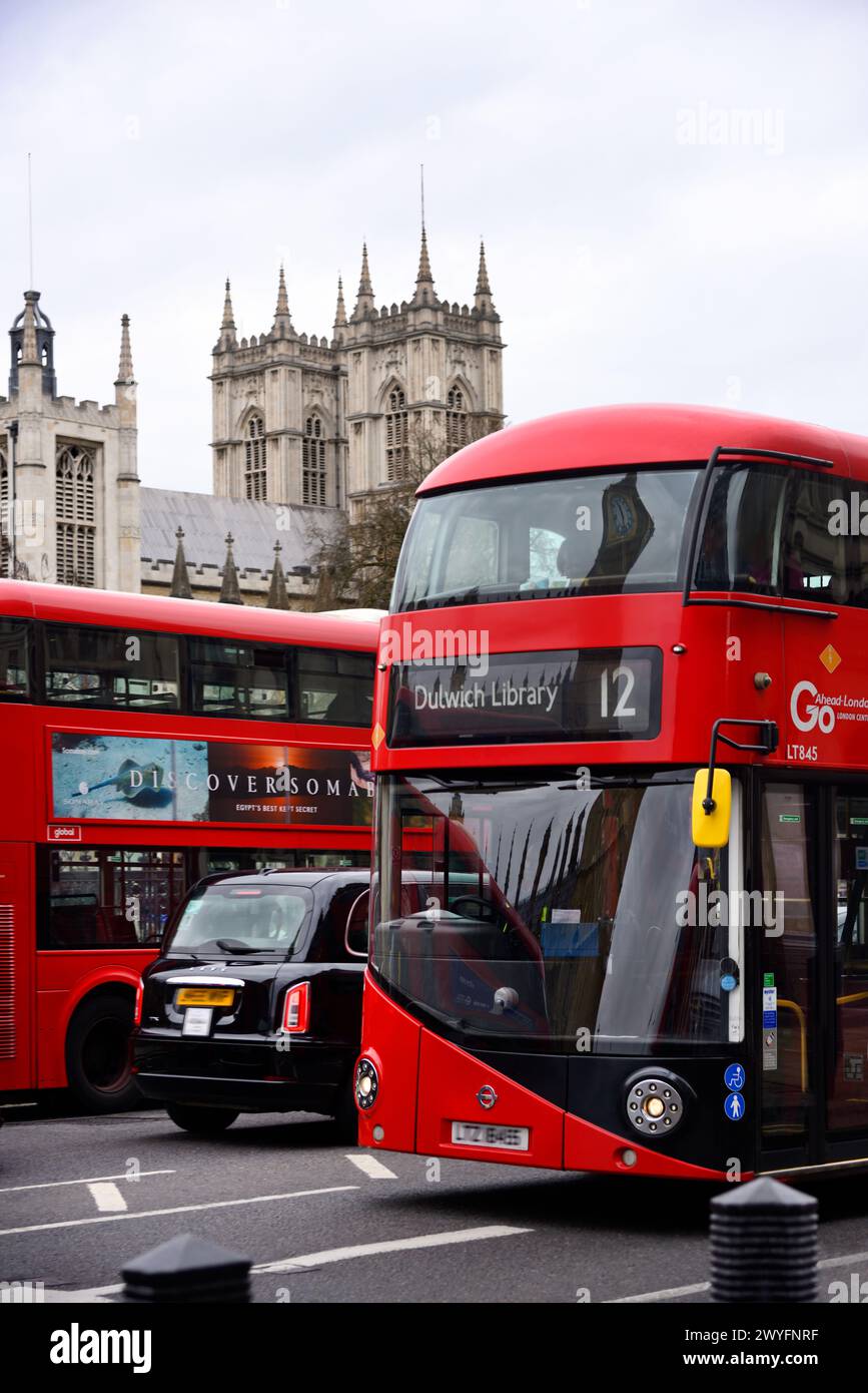 London buses Stock Photo