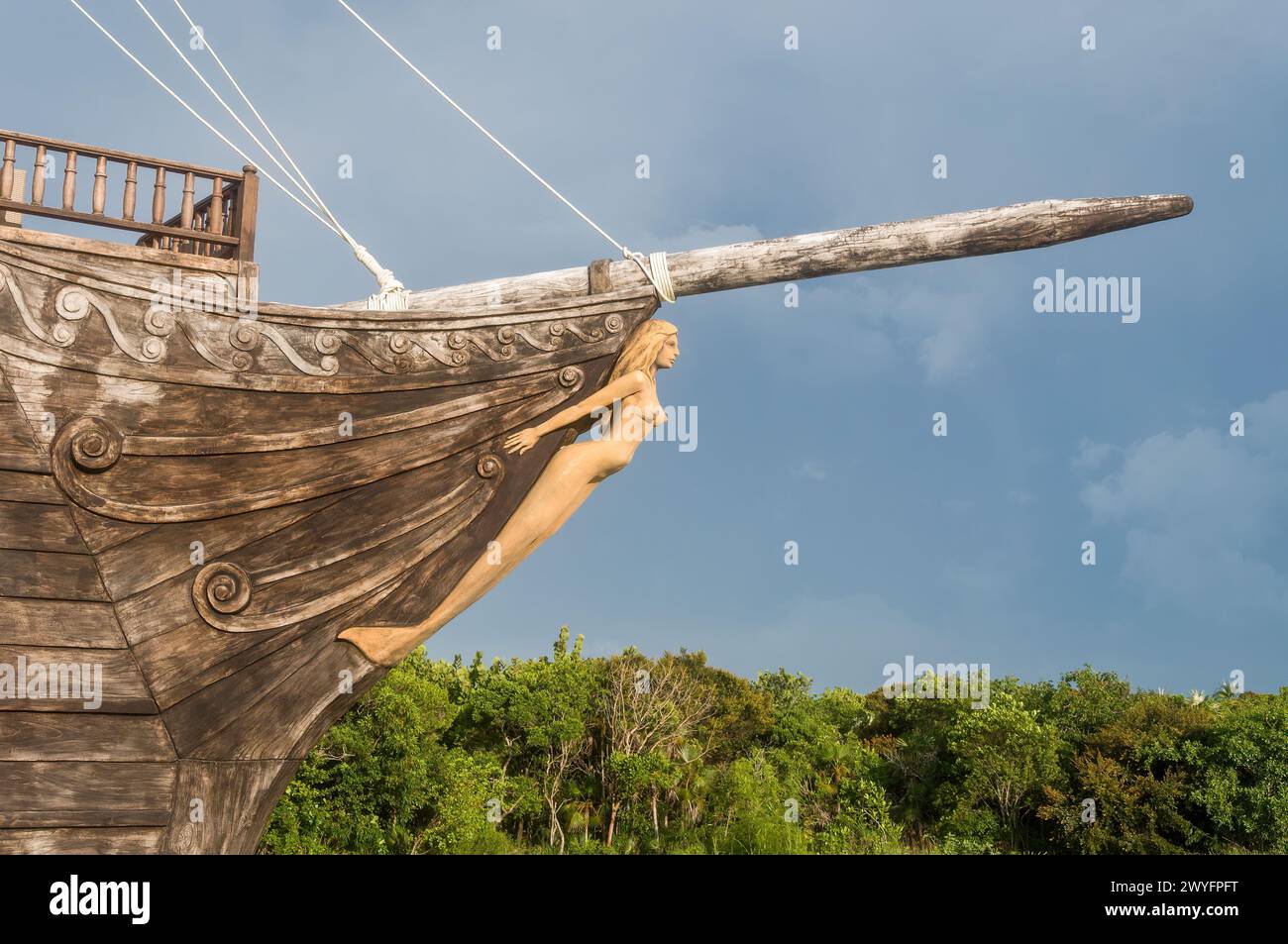 Replica pirate ship in Santa Clara, Villa Clara, Cuba Stock Photo