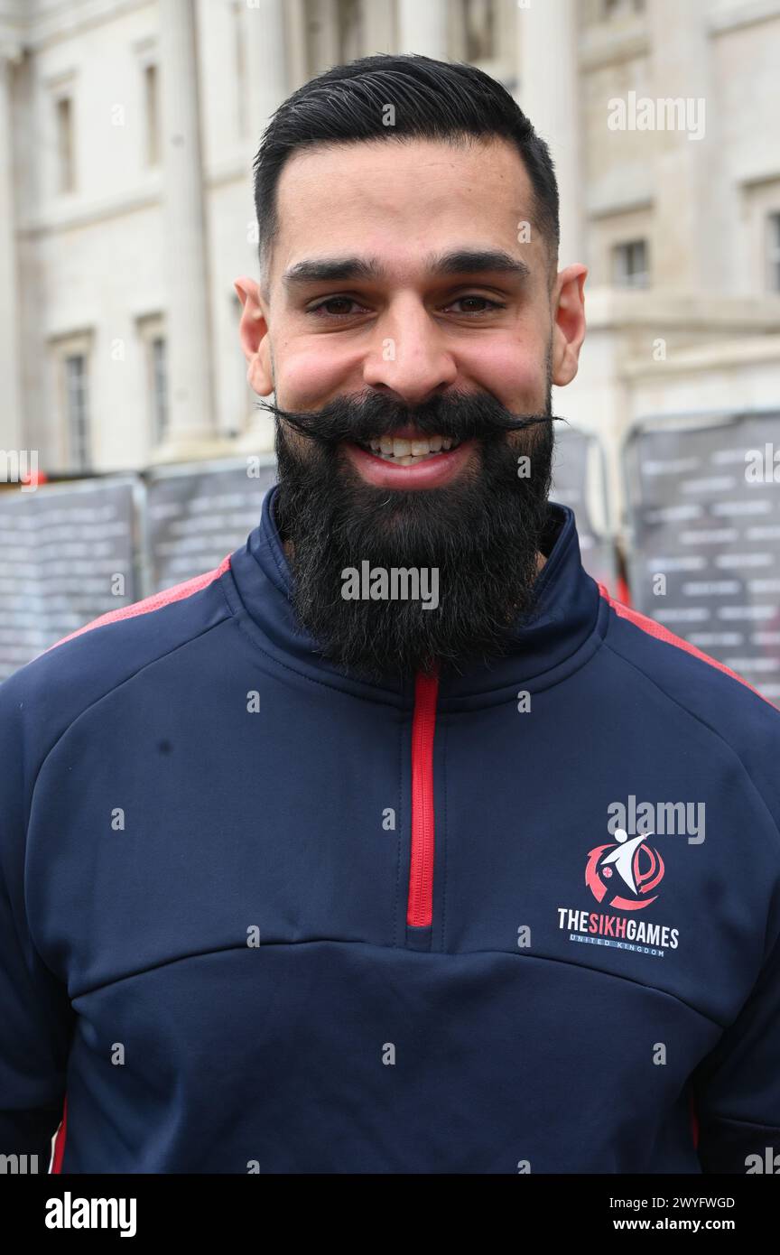 London, UK. 6th Apr, 2024. Sikh Games stall at the Sikh 'Vaisakhi