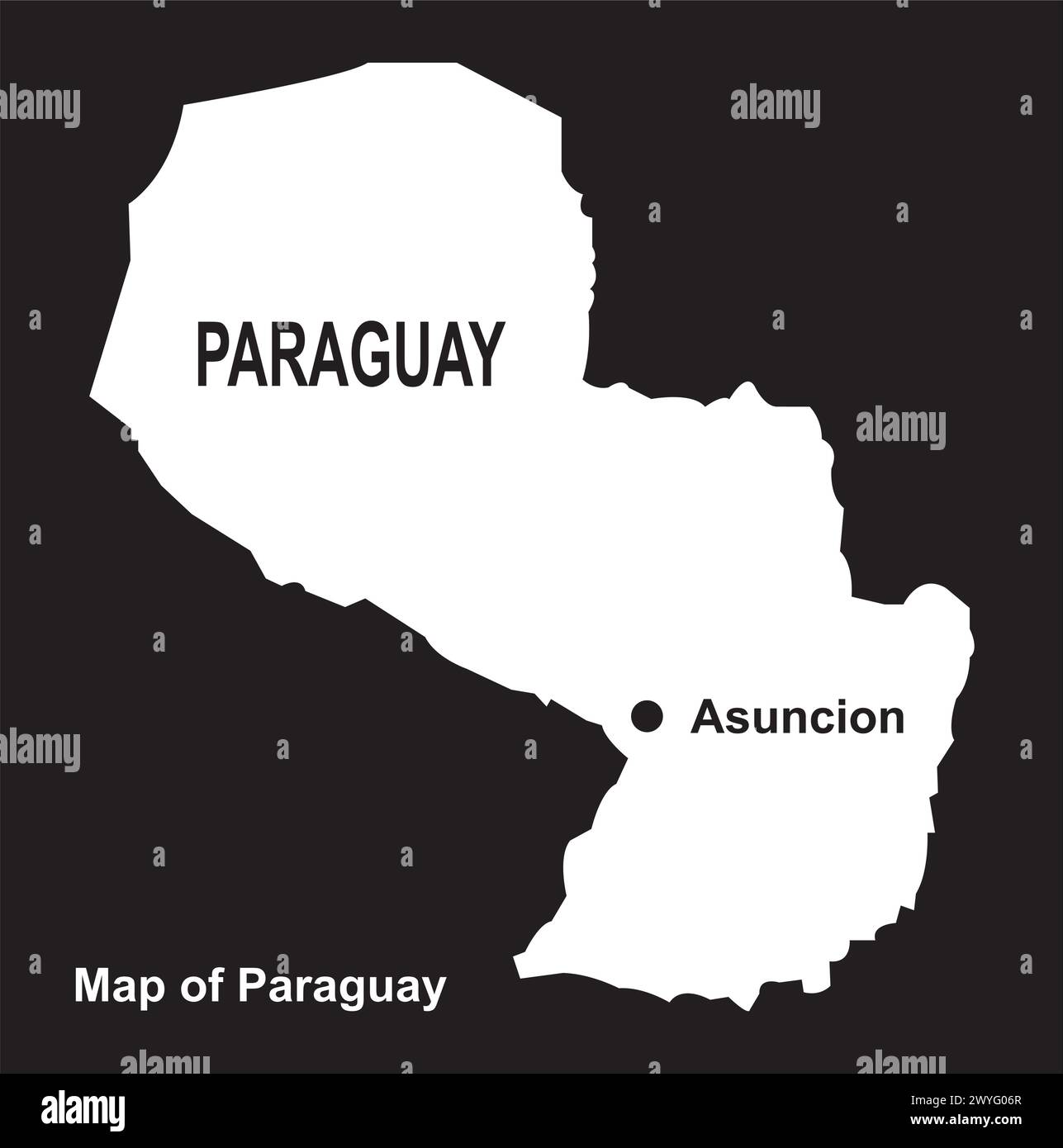 Paraguy map icon vector illustration design Stock Vector