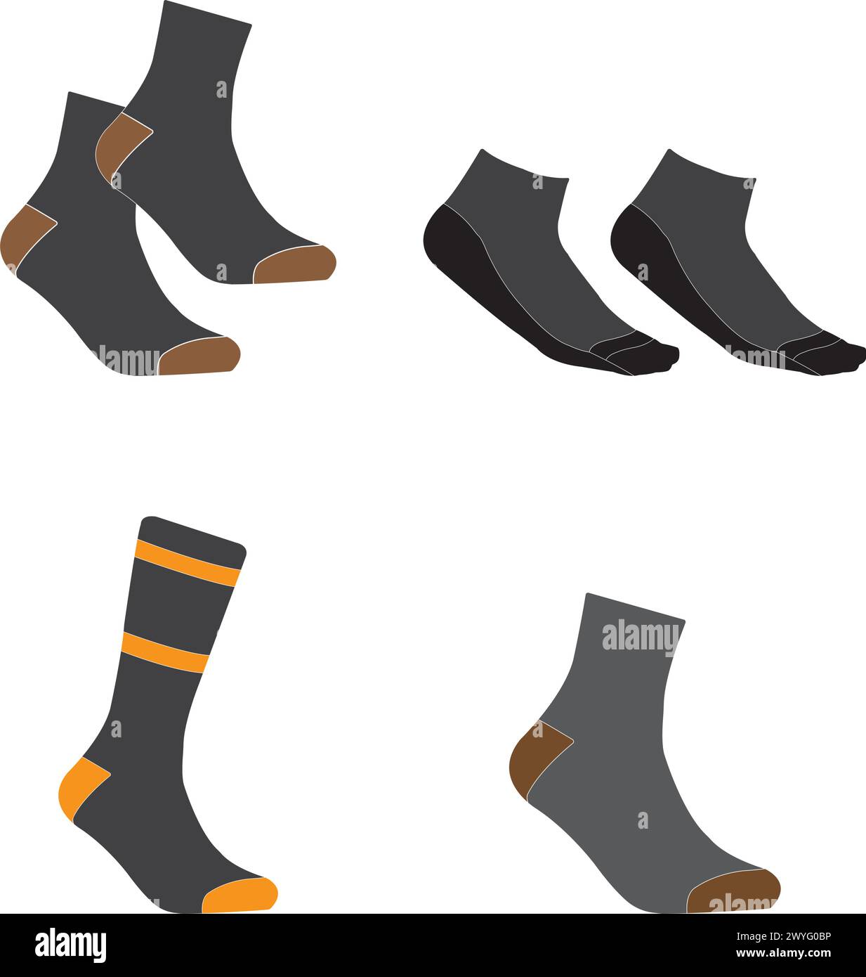 Sock icon vector illustration simple design Stock Vector
