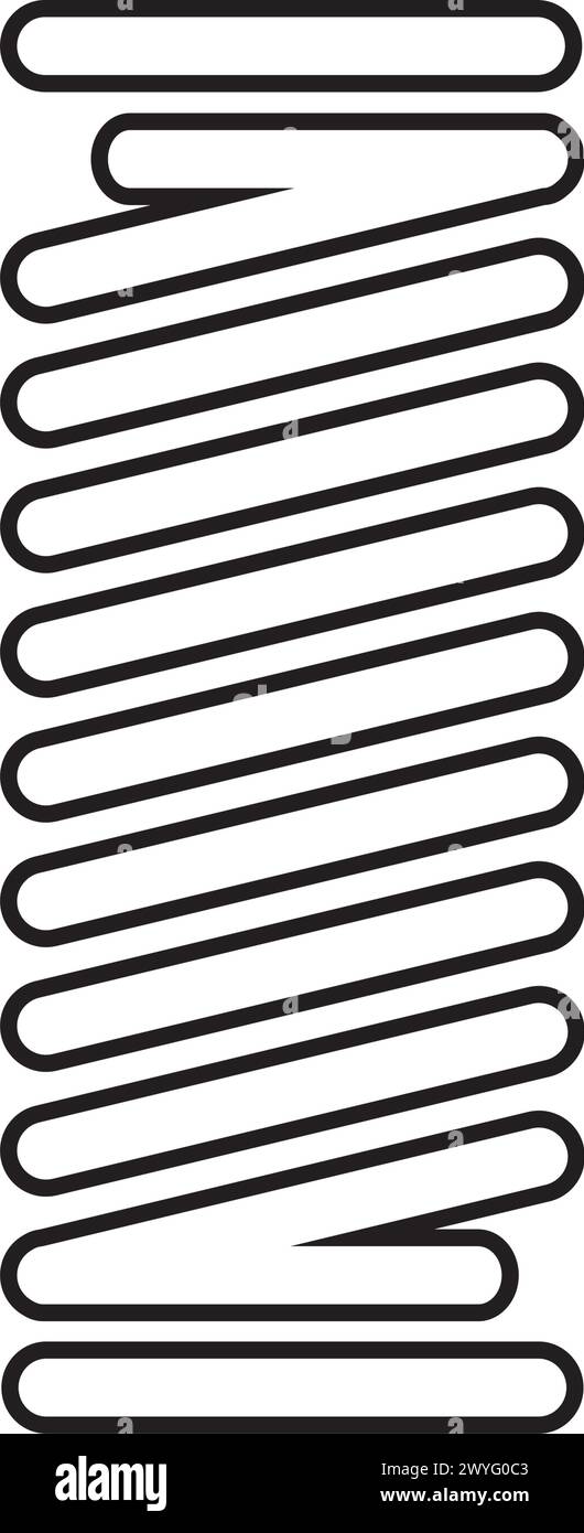 Metal spring vector icon illustration design template Stock Vector ...