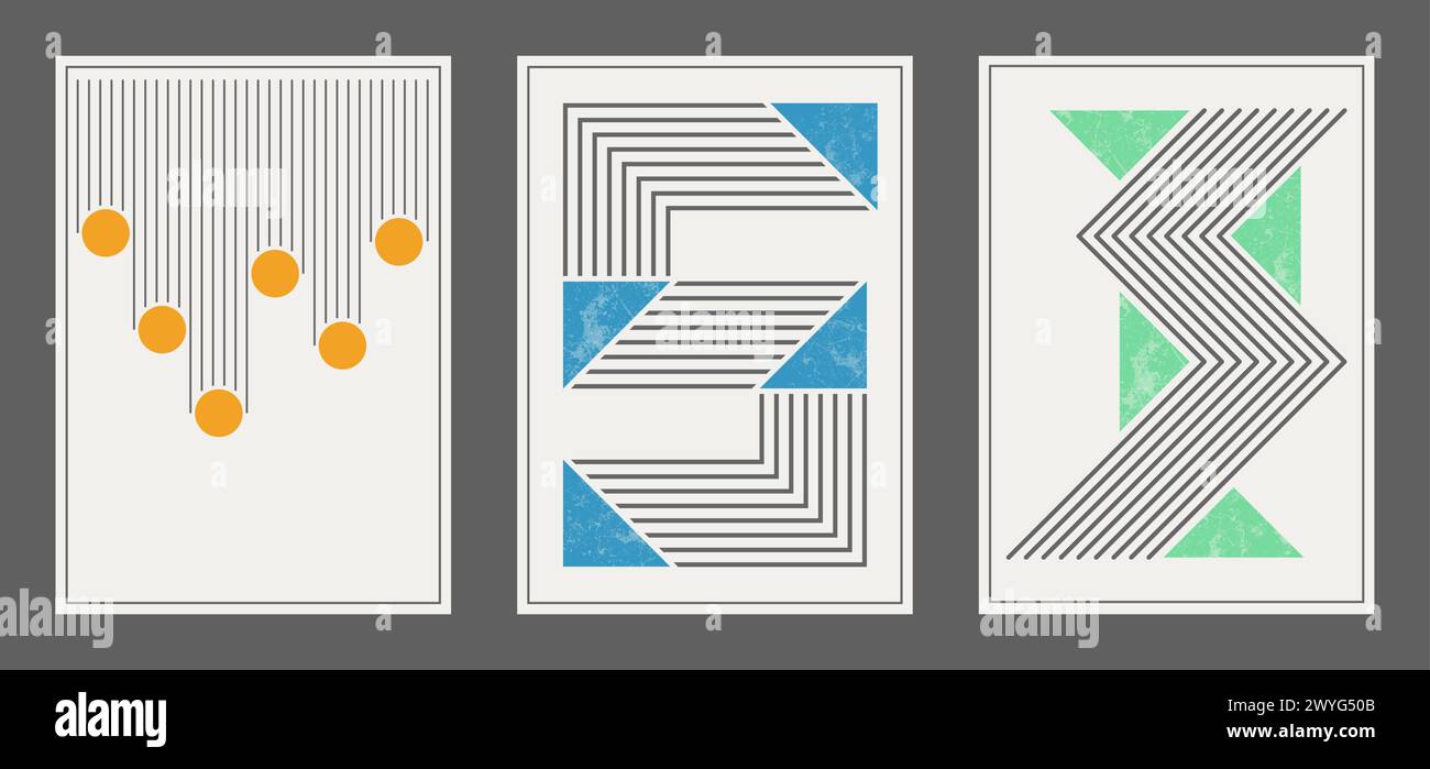 An abstract composition of a poster or poster. A template for interior ...