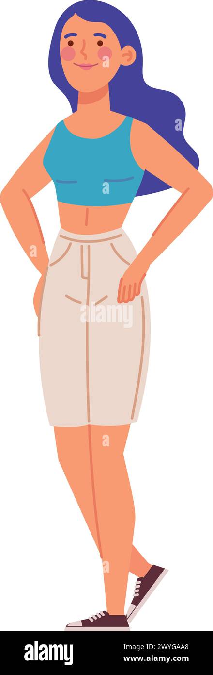 stag party woman Stock Vector