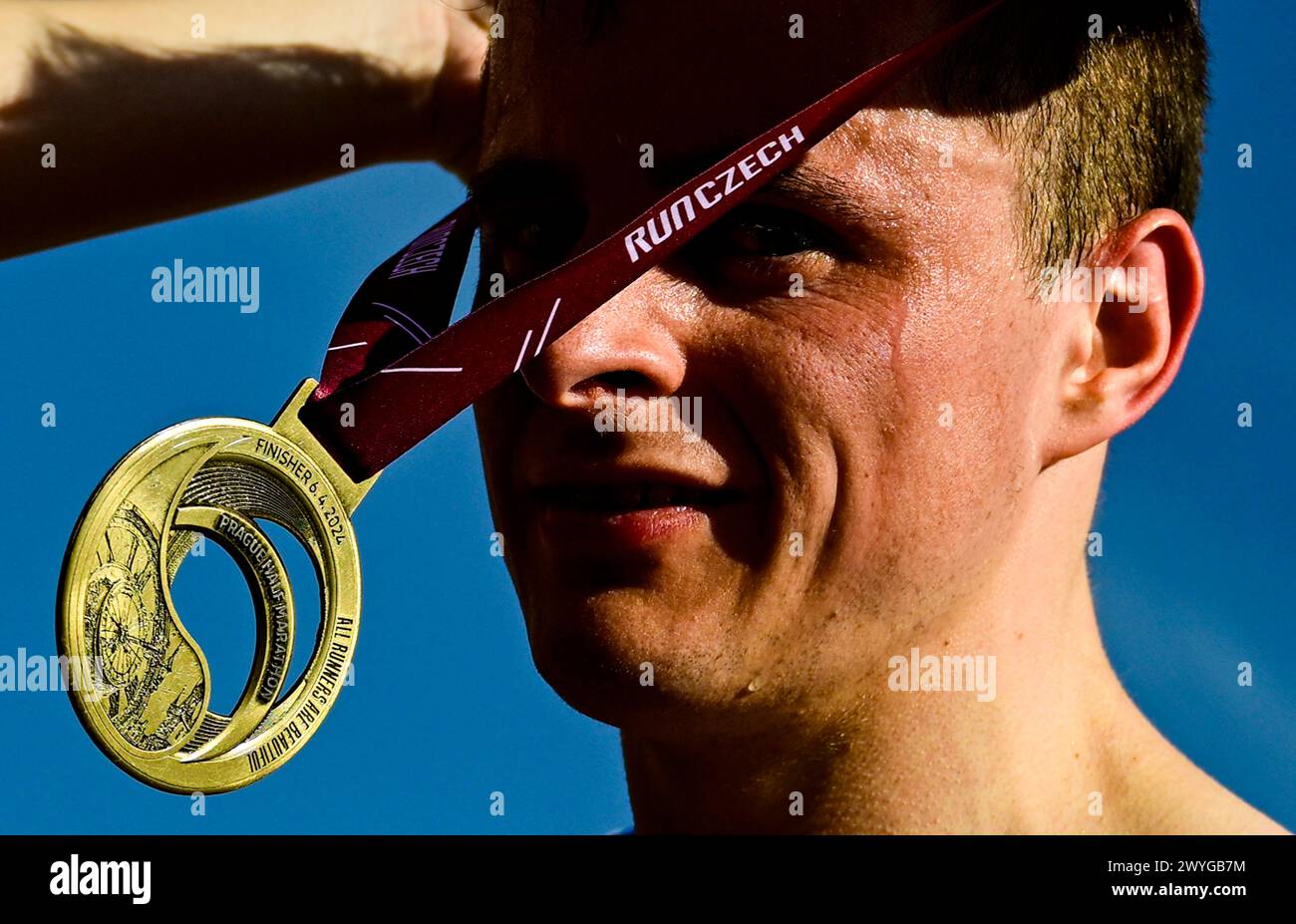 Prague, Czech Republic. 06th Apr, 2024. The Prague Half Marathon 2024 was held in Prague, Czech