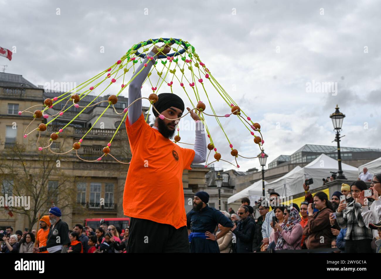 London, UK. 6th April 2024. Gatka (Baba Fateh Singh Gatka Akhara