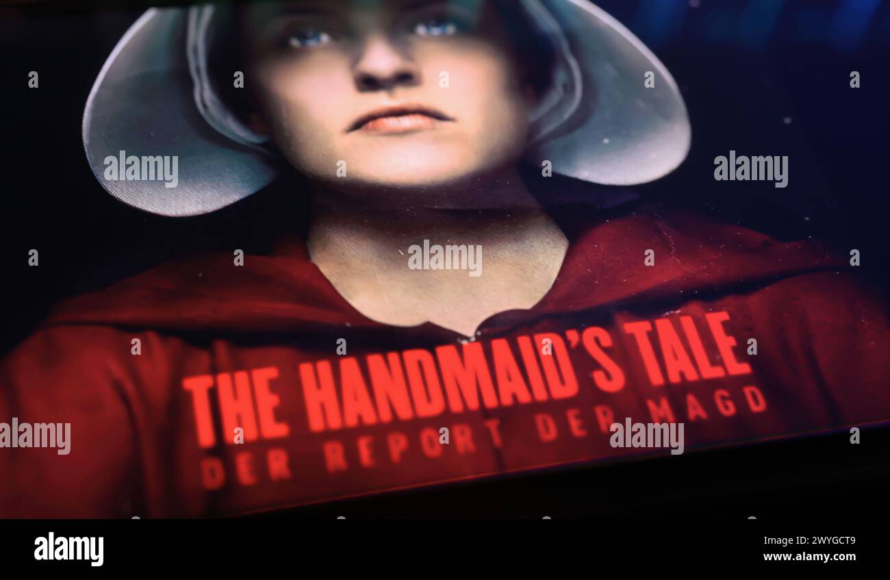 Viersen, Germany April 3. 2024 MGM television series The Handmaid’s
