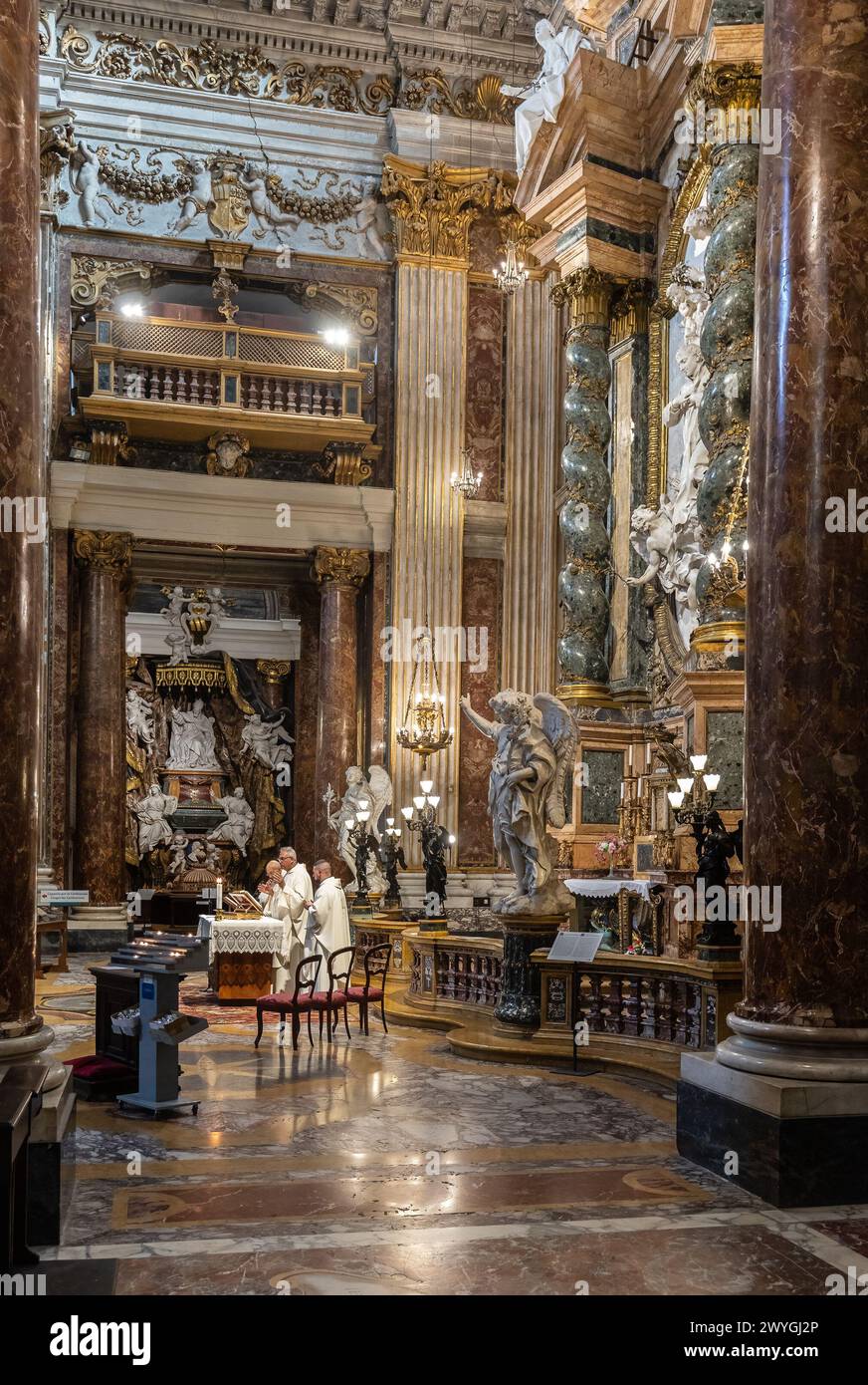 ROME, ITALY - MAY 24, 2022: Church of the Gesu - Chiesa del Gesu in Rome. Stock Photo
