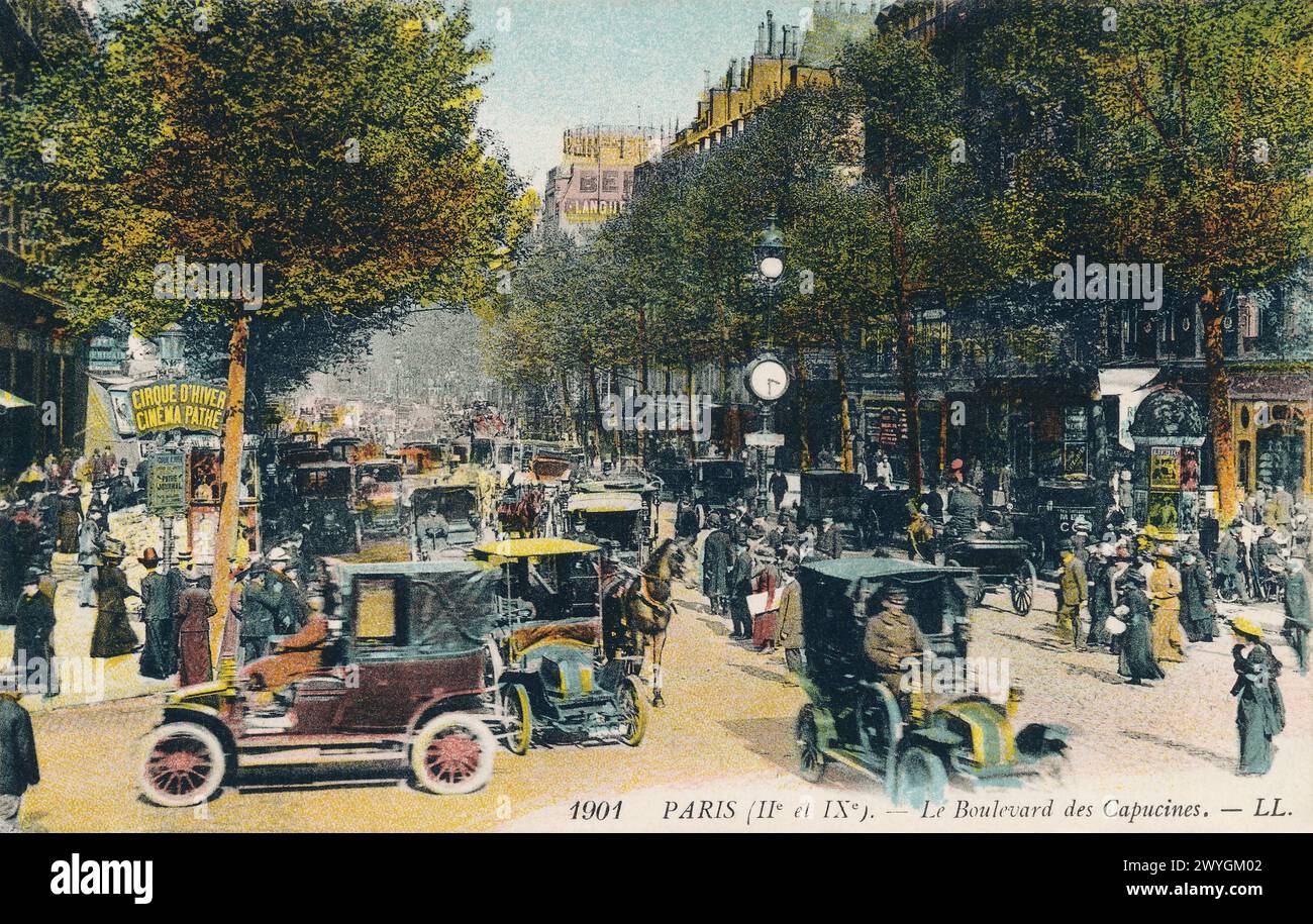 France postcard vintage hi-res stock photography and images - Alamy