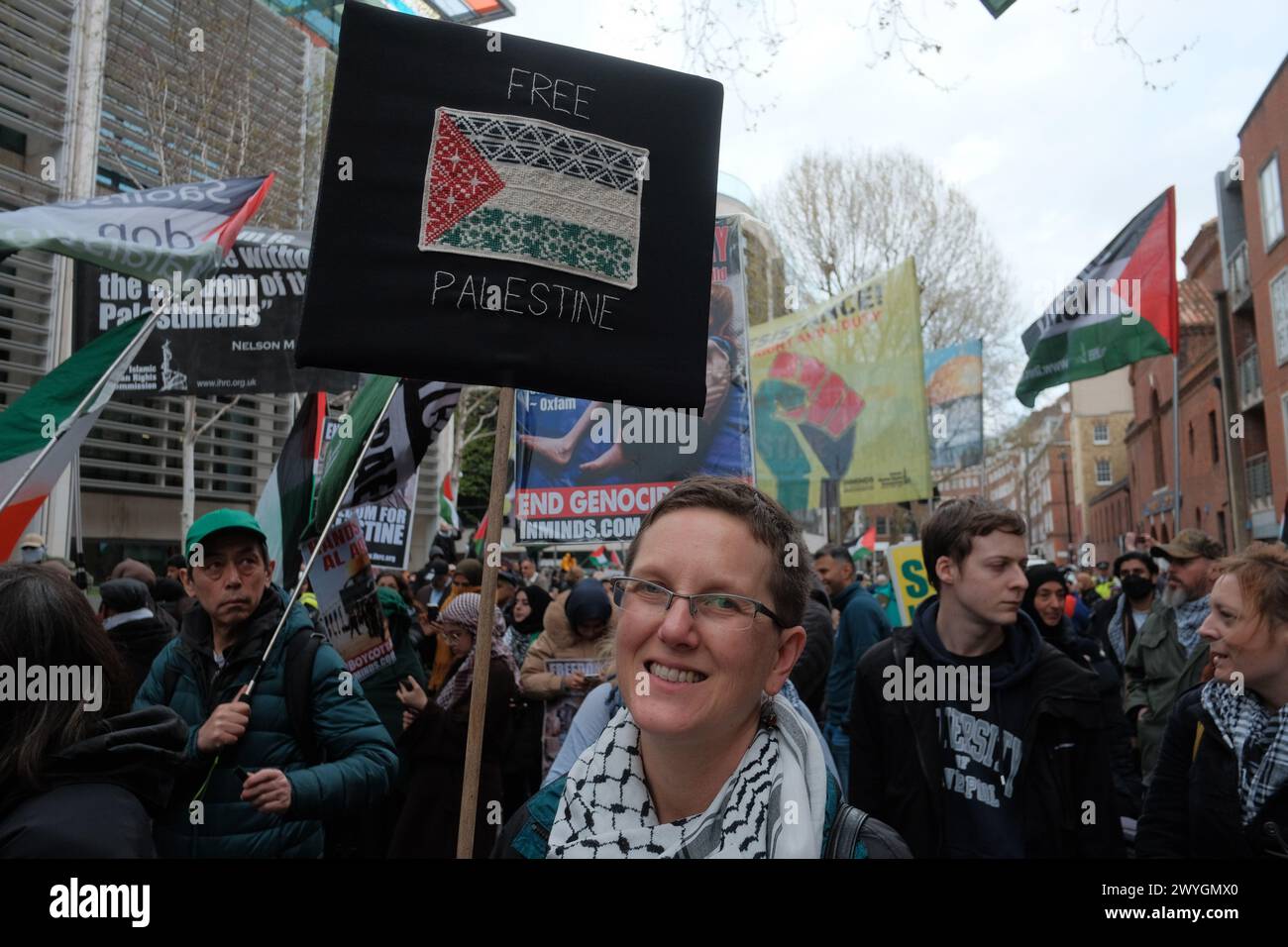 London, UK. 05th Apr, 2024. Activists converge on central London for ...
