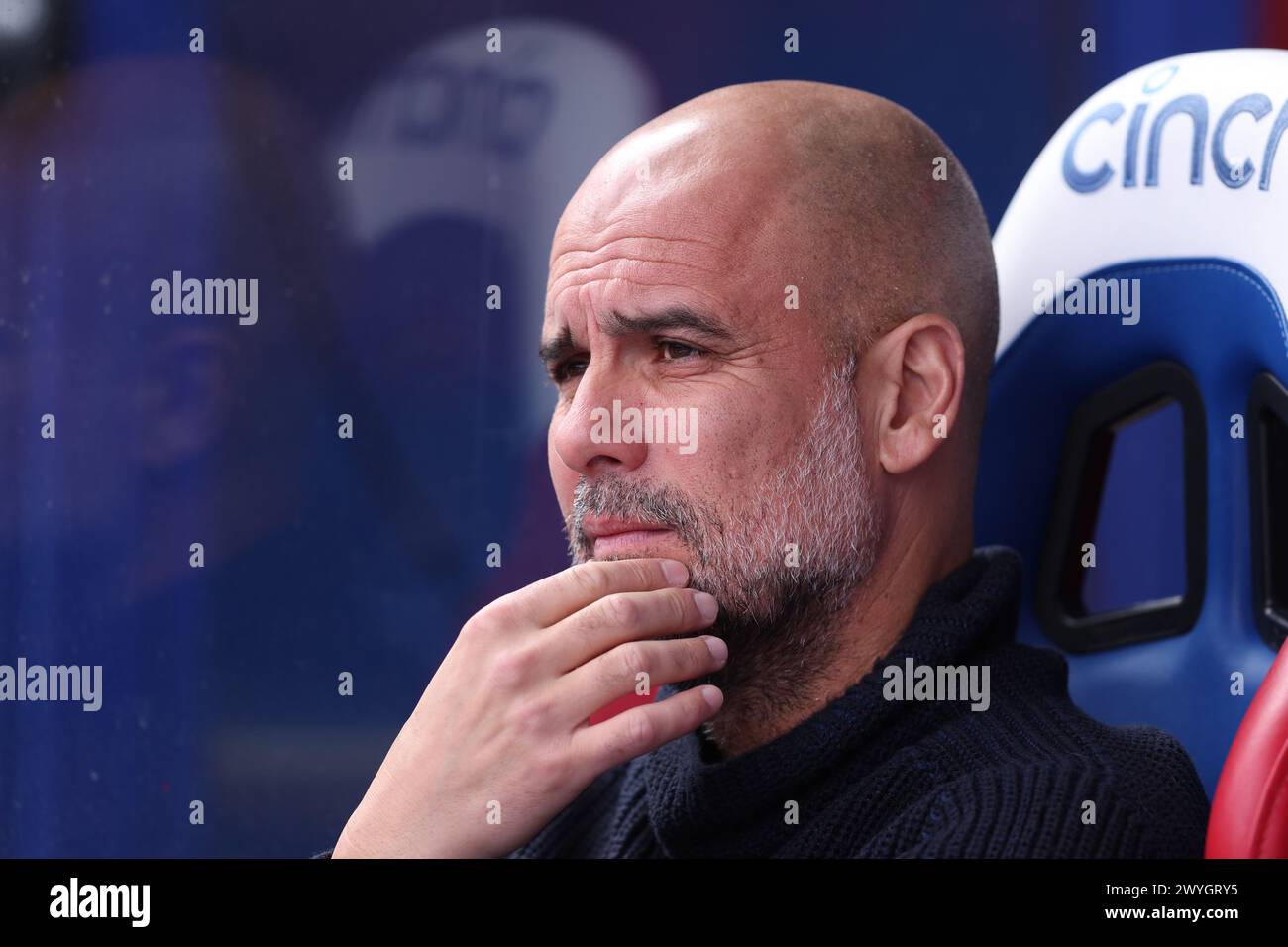 London, England, 6th April 2024. Pep Guardiola, Manager Of Manchester ...