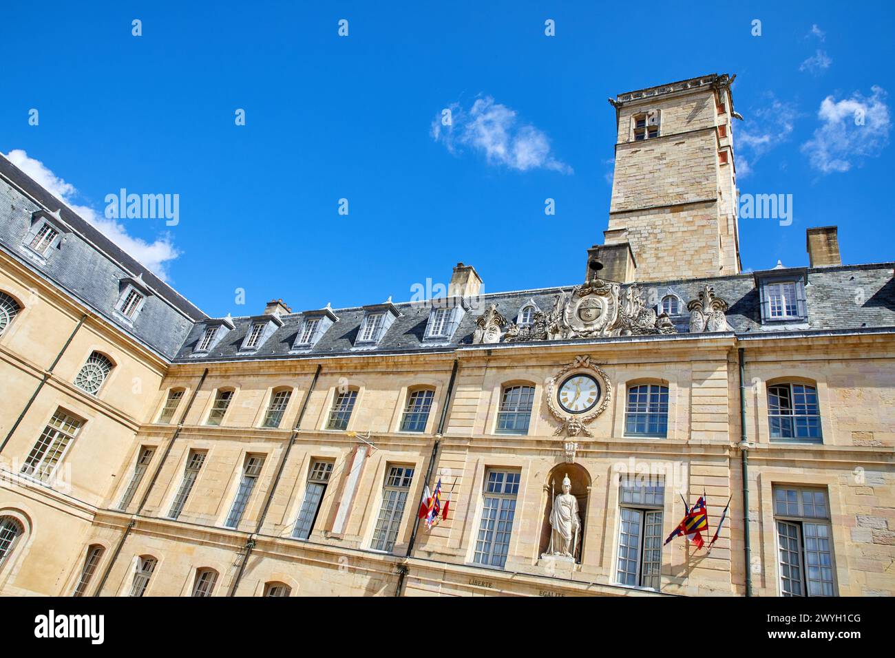 Tour Phillippe Le Bon, Palais des Ducs et des Etats de Bourgogne, Dijon, Cote d'Or, Burgundy Region, Bourgogne, France, Europe. Stock Photo