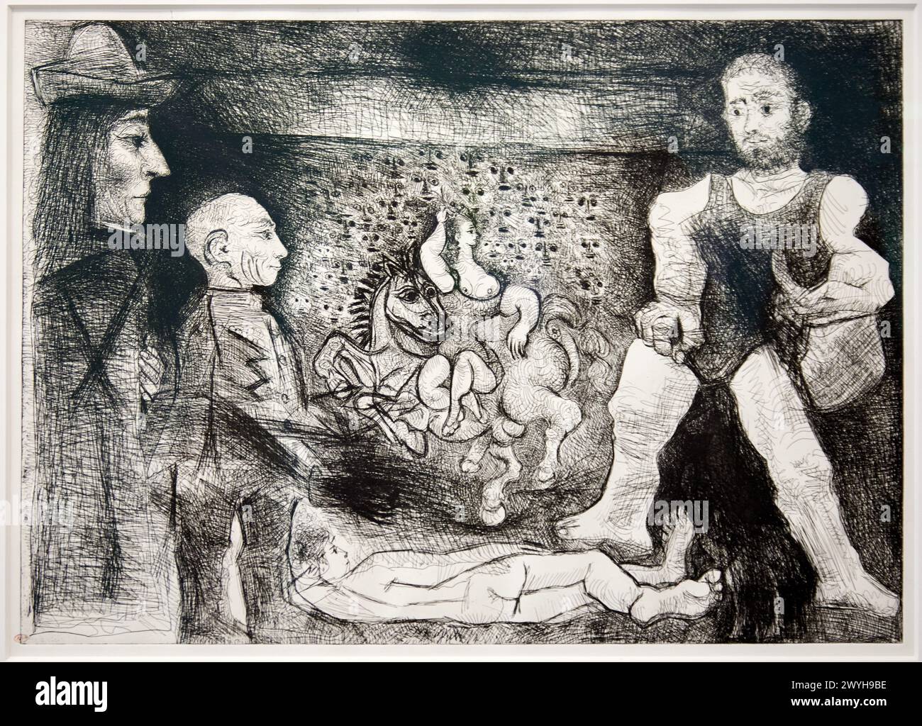 ''Picasso, son oeuvre et son public', 1968, Pablo Picasso, Picasso Museum, Paris, France, Europe. Stock Photo