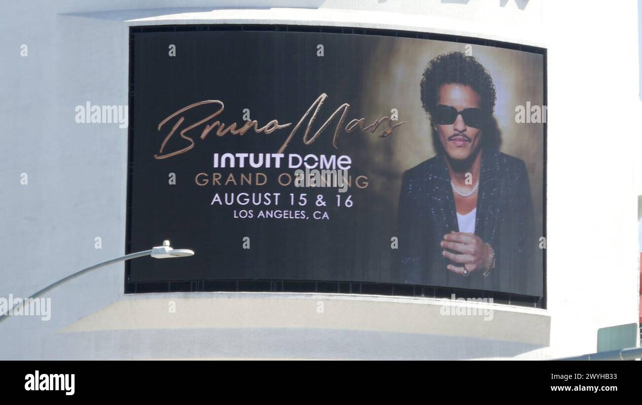 Los Angeles, California, USA 6th April 2024 Bruno Mars Intuit Dome