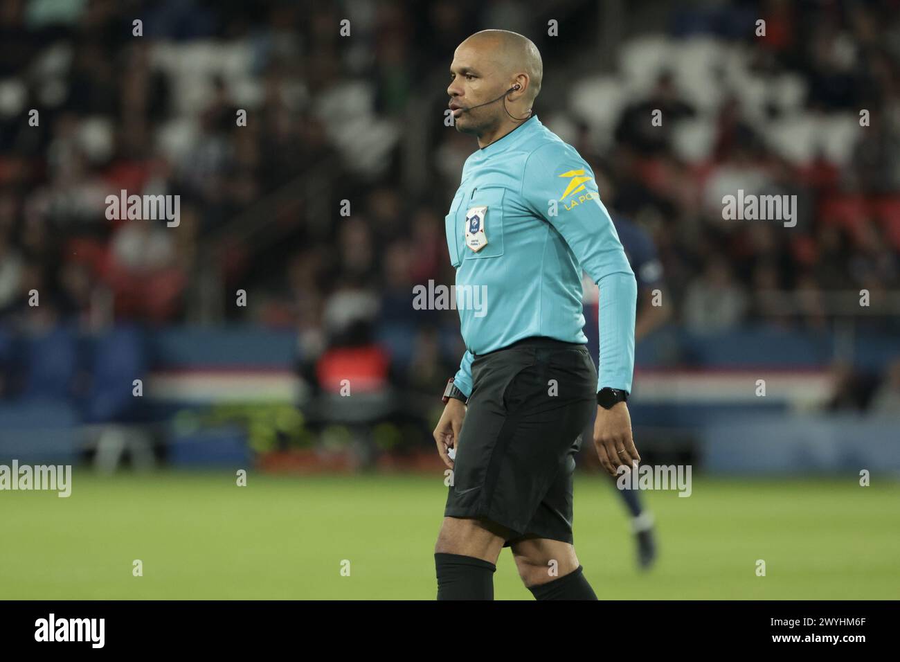 Referee Gael Angoula during the French championship Ligue 1 football ...