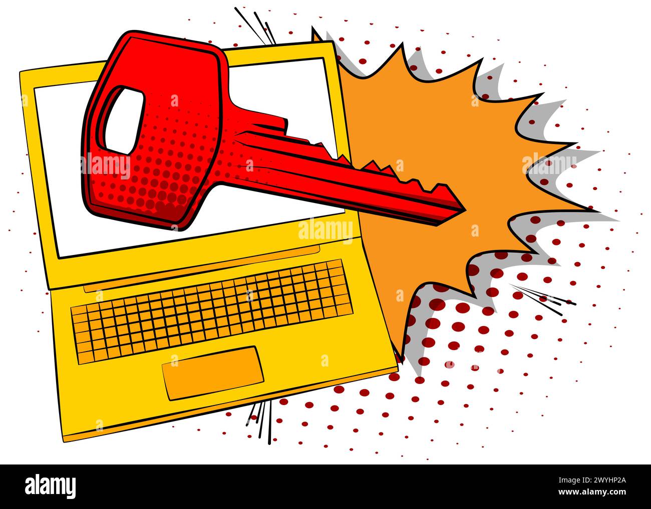 Old pc key Stock Vector Images - Alamy