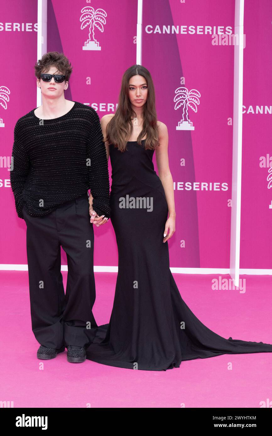 Cannes, France. 06th Apr, 2024. Bach Buquen and Stella Maya attend the