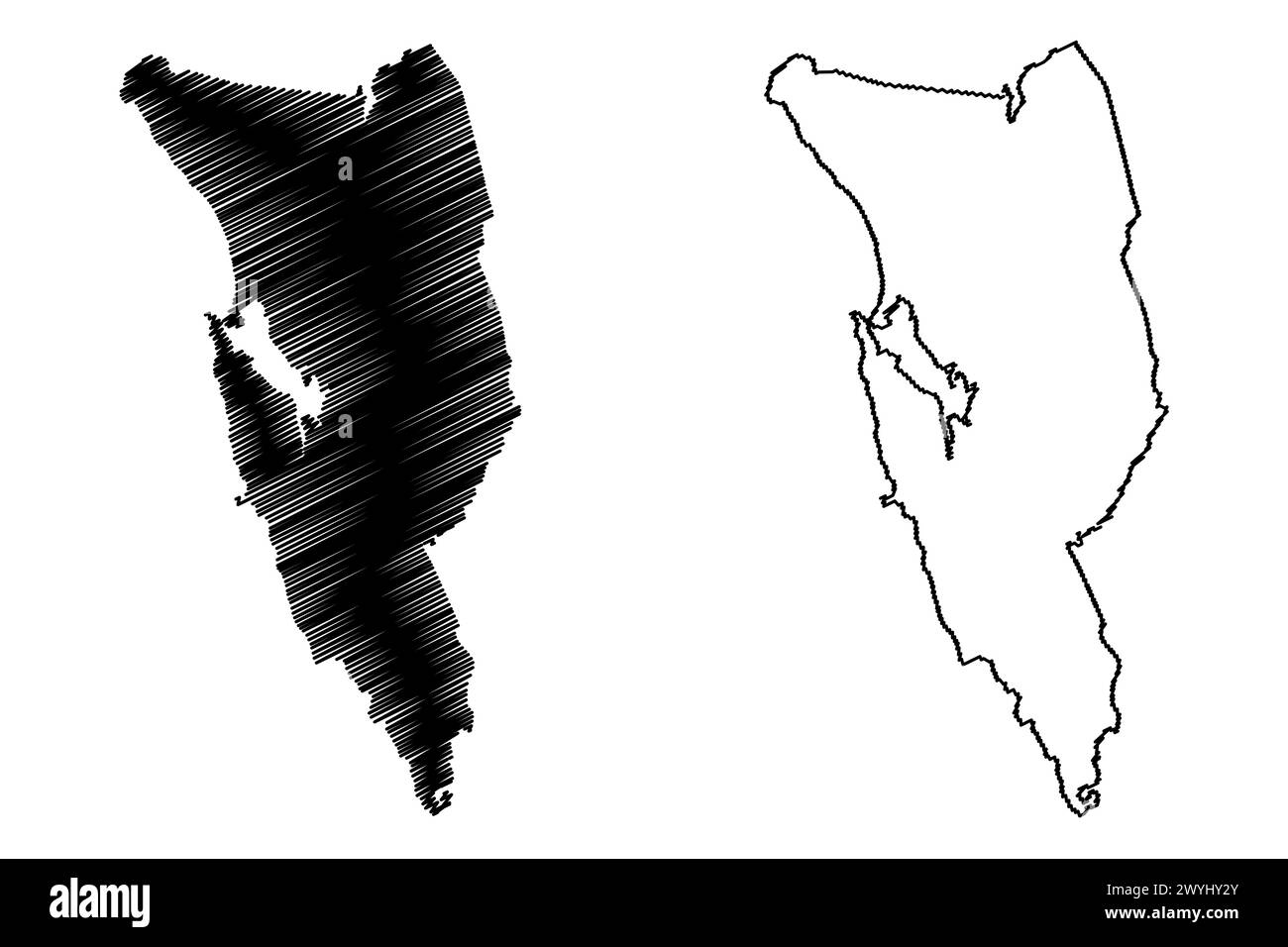 West Coast Council of Australia, Tasmania, lutruwita) map