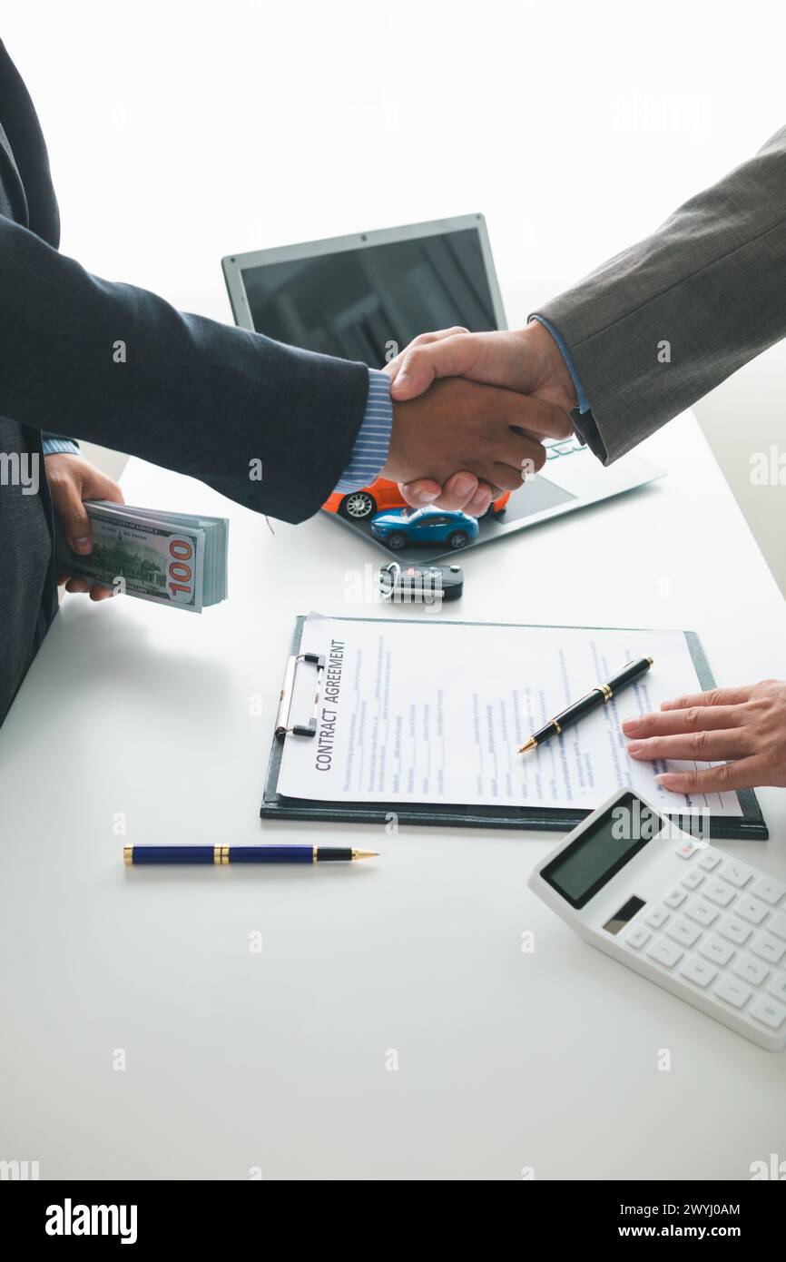 Car hand shake hi-res stock photography and images - Alamy