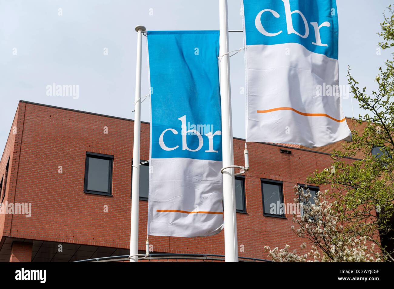 Amsterdam The Netherlands 6th April 2024 Flags Outside The CBR Centraal Amsterdam The Netherlands 6th April 2024 Flags Outside The CBR Centraal
