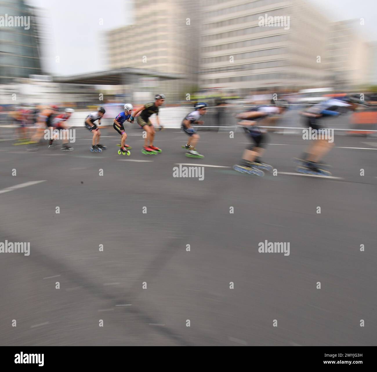 Berlin, Germany. 07th Apr, 2024. Skaters are out and about at the 43rd