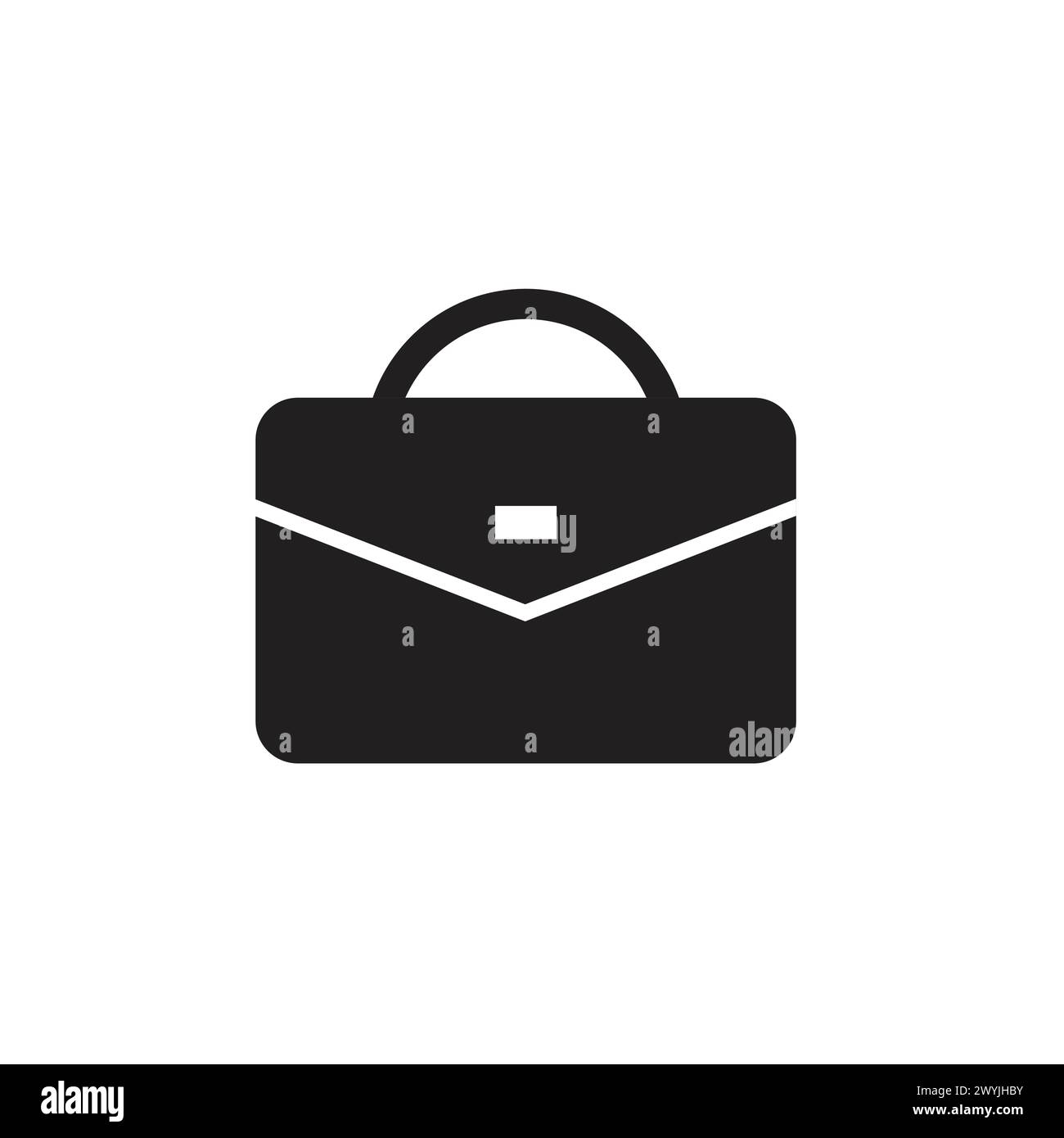 Flat briefcase icon symbol vector Illustration Stock Vector Image & Art ...