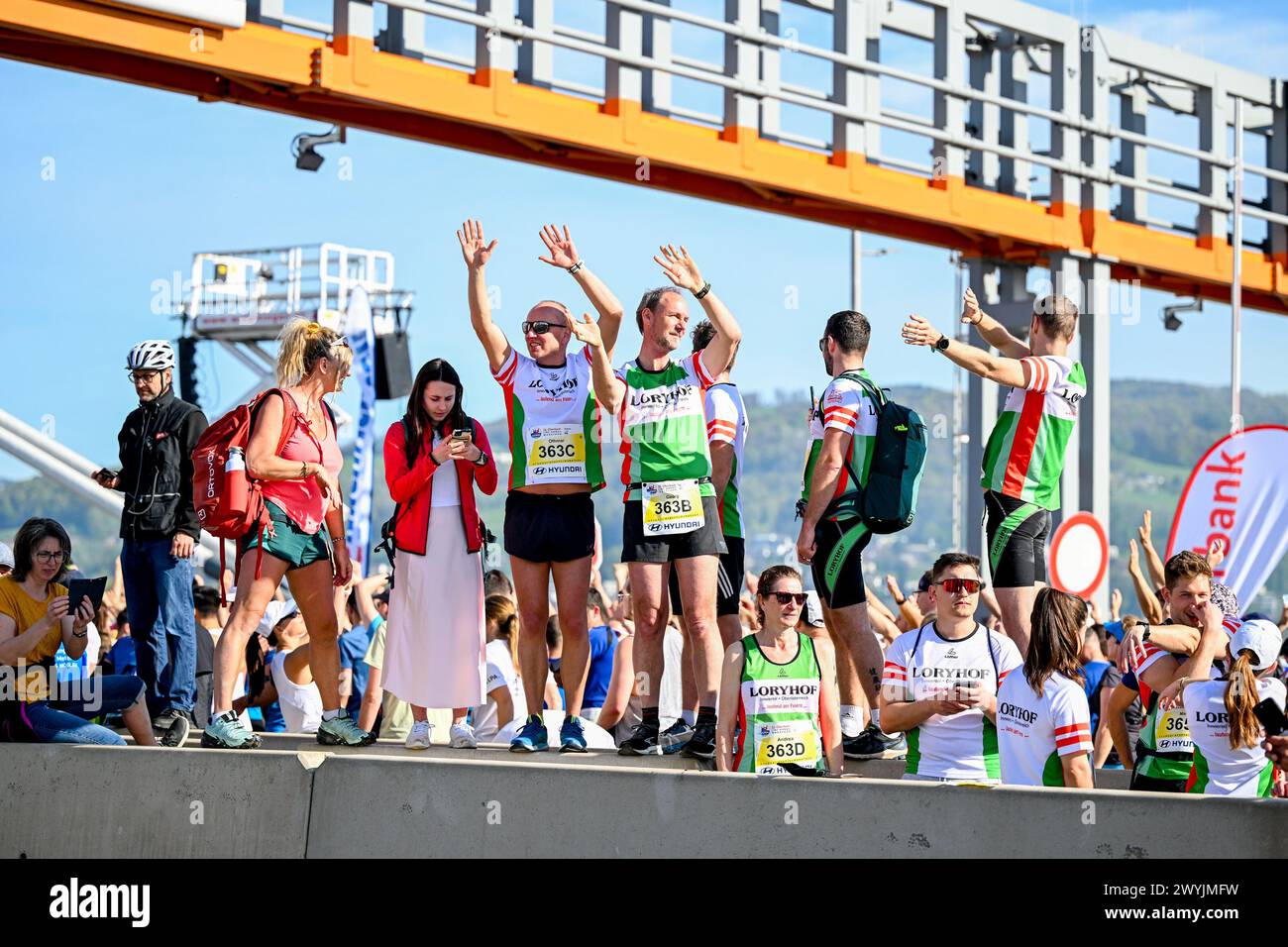 07.04.2024, Linz , AUT, Leichtathletik, Oberbank Linz Donau Marathon ...