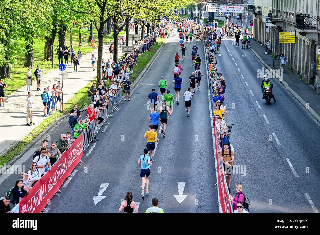  07.04.2024, Linz , AUT, Leichtathletik, Oberbank Linz Donau Marathon Illustration 