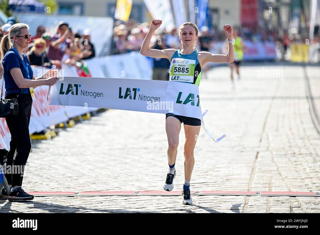 07.04.2024, Linz , AUT, Leichtathletik, Oberbank Linz Donau Marathon ...