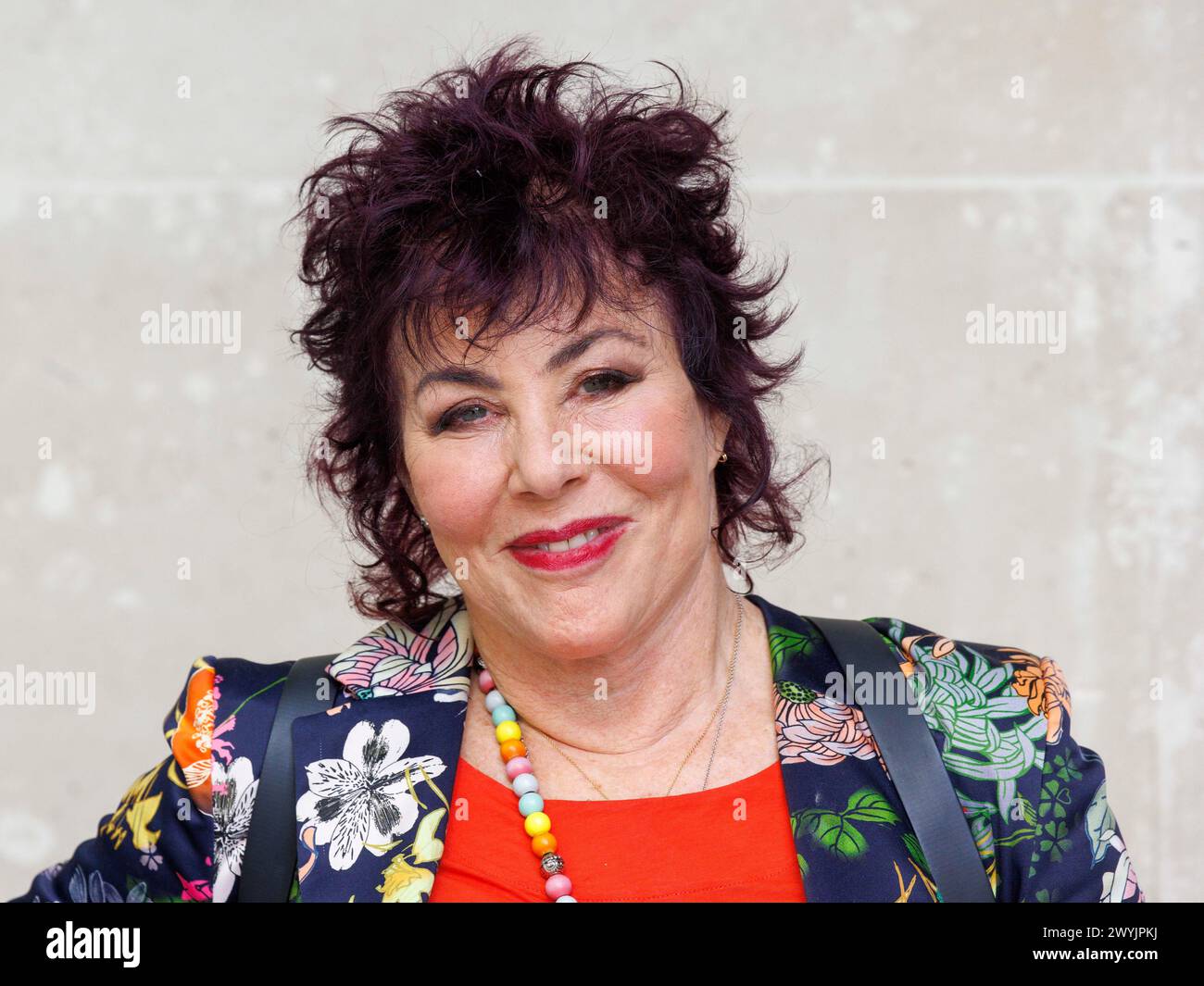 London, UK 7 April 2024 Ruby Wax, at the BBC for Sunday with Laura