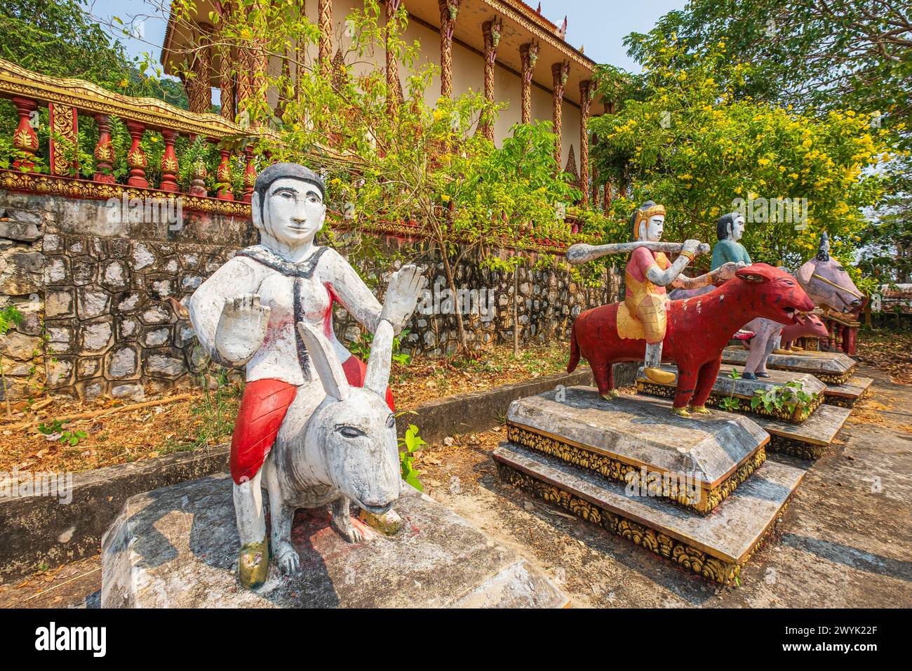 Cambodia, Kep province, Kep searesort, Sakmut Rangsey Buddhist pagoda Stock Photo