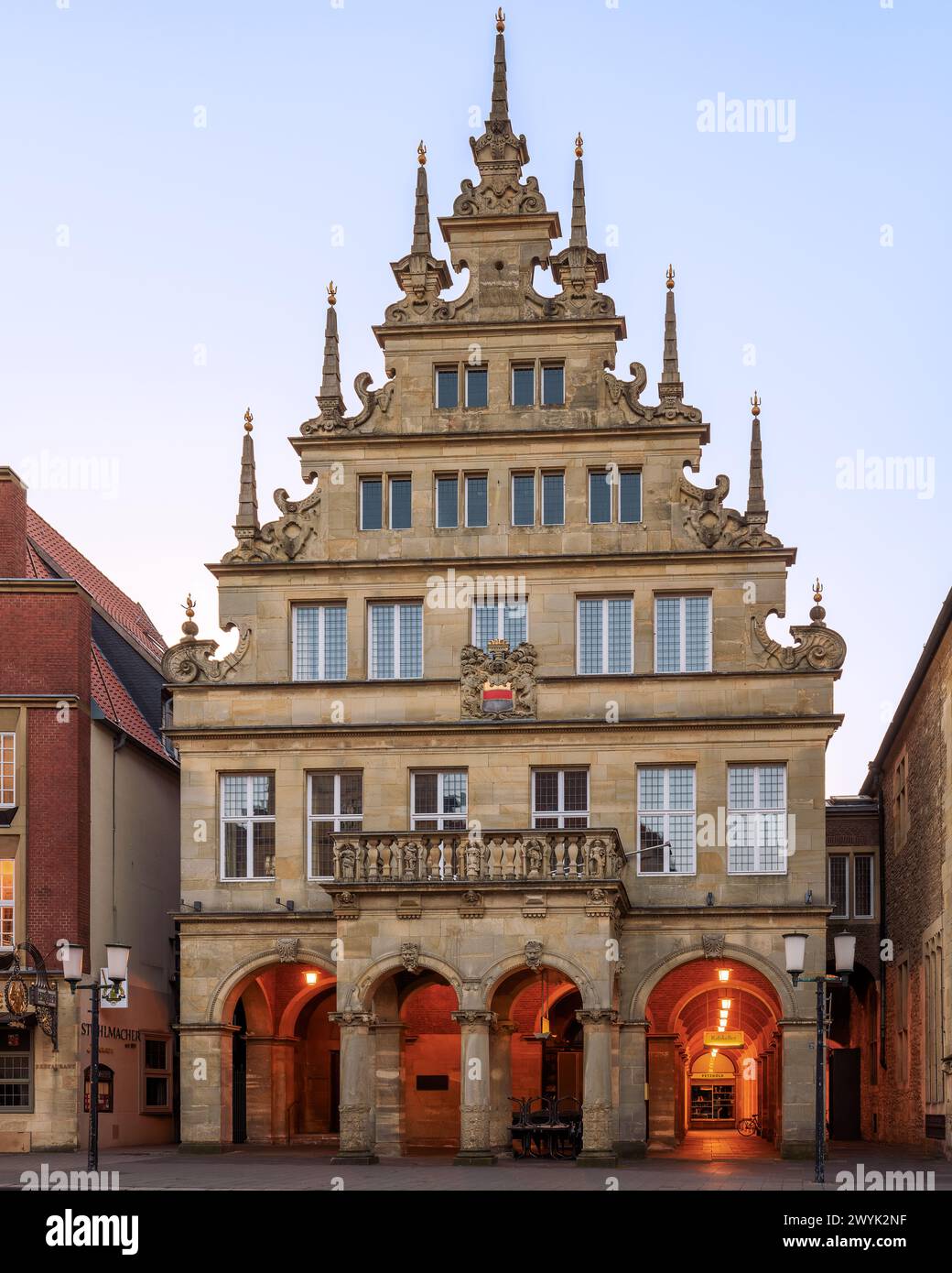 A scenic view of the beautiful architecture in Muenster, Germany Stock Photo