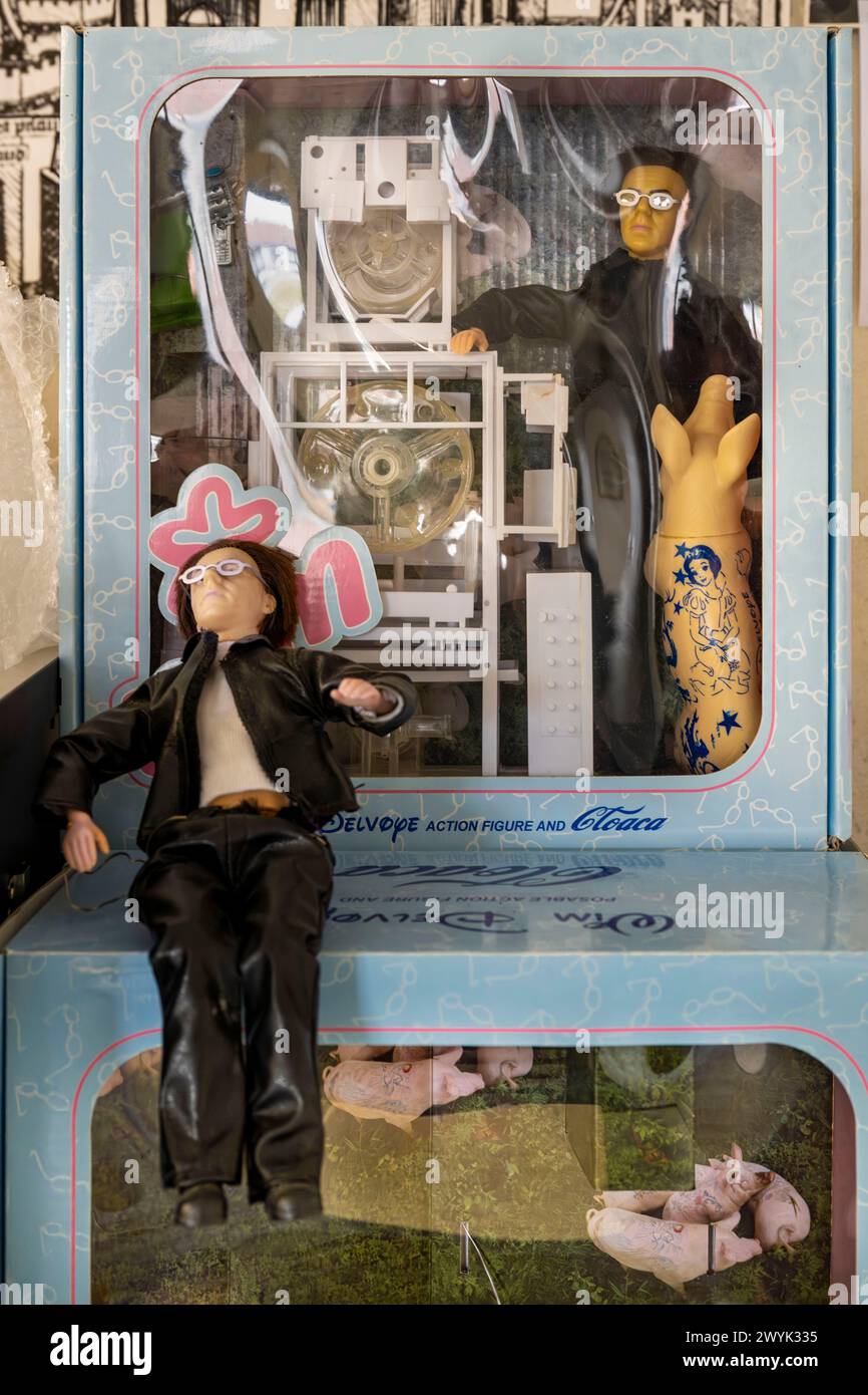 Belgium, East Flanders, Ghent, Studio Wim Delvoye, Wim Delvoye Action Doll #2, 2008 mixed media ( with Cloaca) Stock Photo