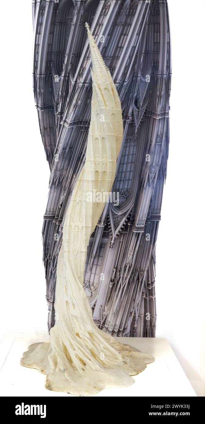Belgium, East Flanders, Ghent, Studio Wim Delvoye, model of the Suppo series Stock Photo
